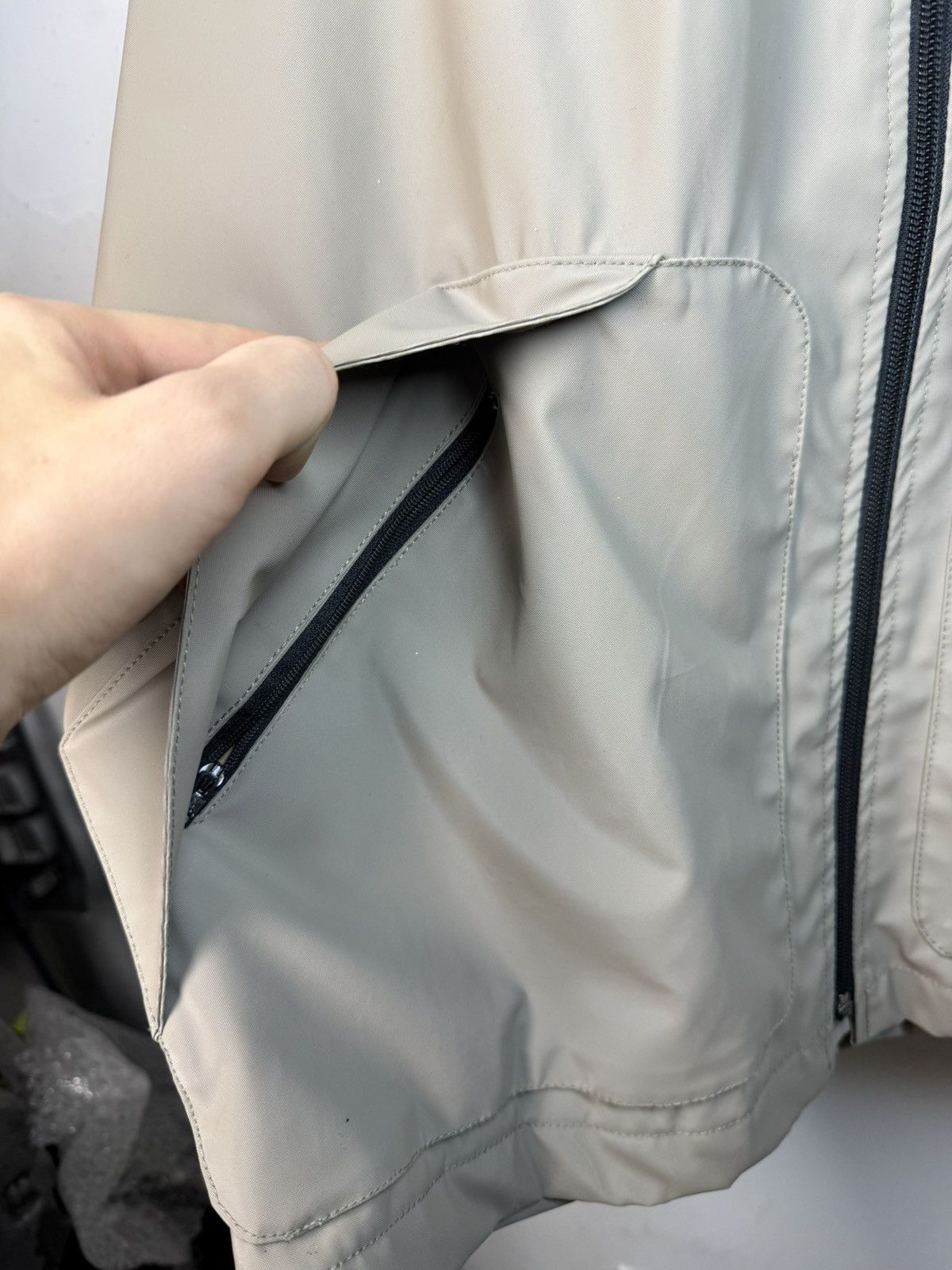 Yves Saint Laurent Waterproof YSL Jacket Classic Zip Up Collar Vintage Logo y2k Size US L / EU 52-54 / 3 - 16 Thumbnail