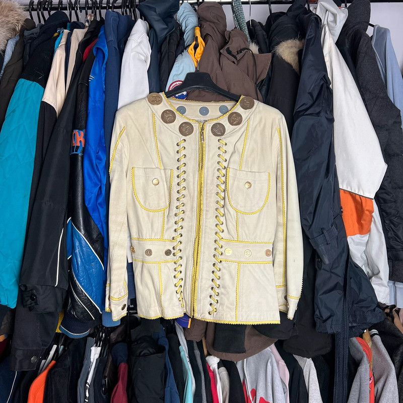 Just Cavalli leather jacket coat Just Cavalli 42 rare Size XL / US 12-14 / IT 48-50 - 1 Thumbnail