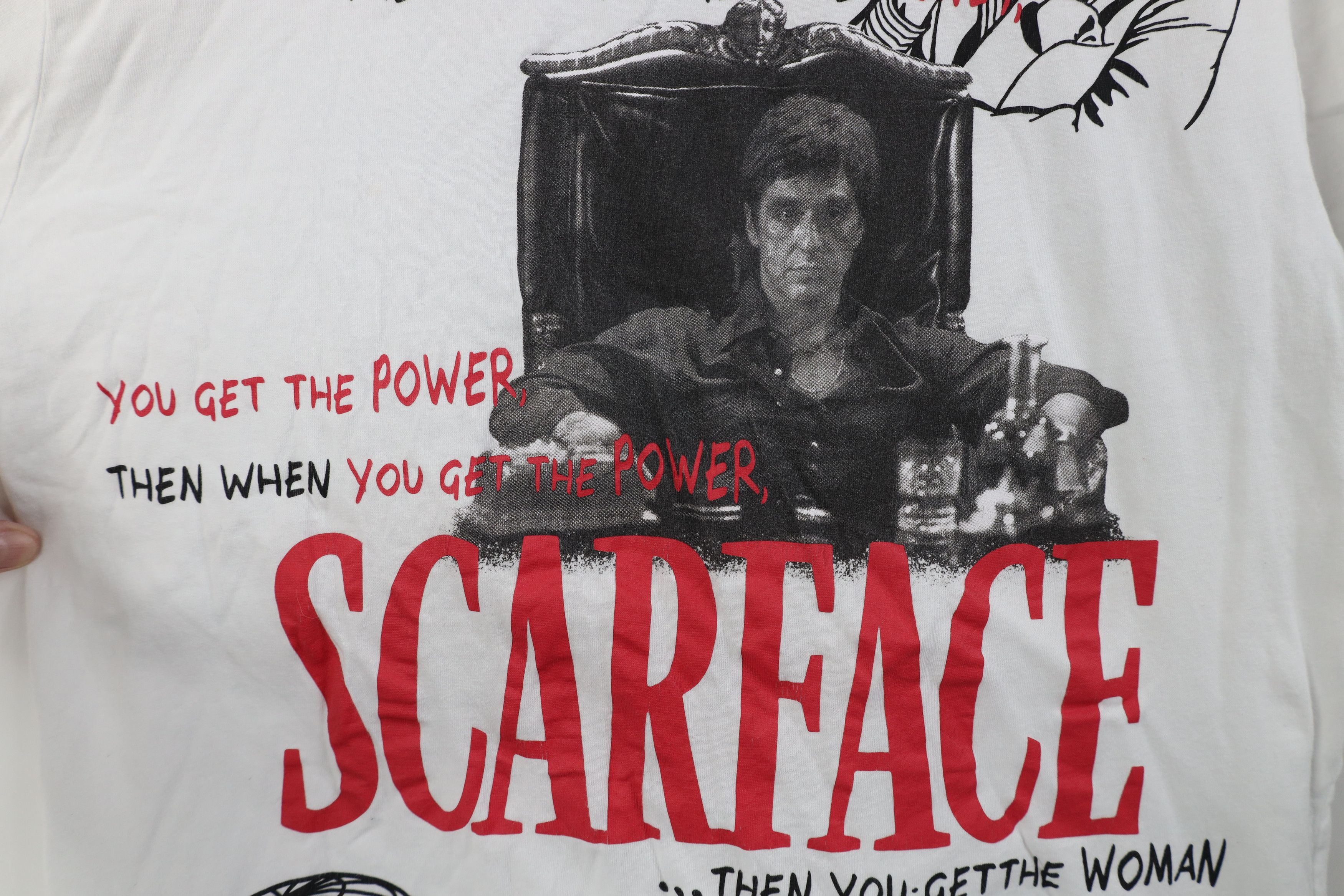 Vintage Vintage Y2K Scarface Tony Montana Money Power T-Shirt Size US L / EU 52-54 / 3 - 5 Thumbnail