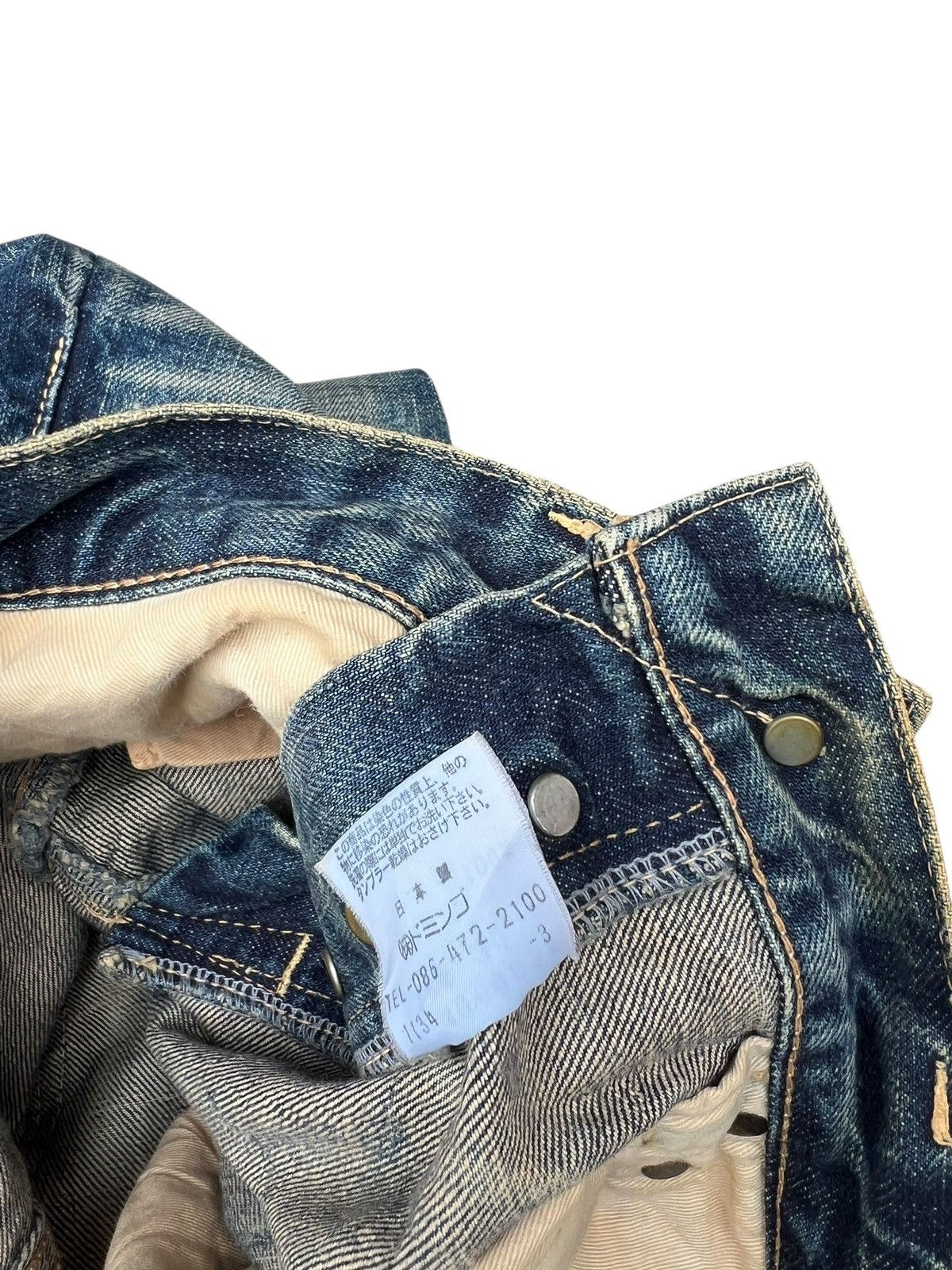 Spellbound Vintage Spellbound Japan Distressed Mud Denim Selvedge Jeans Size US 30 / EU 46 - 24 Thumbnail