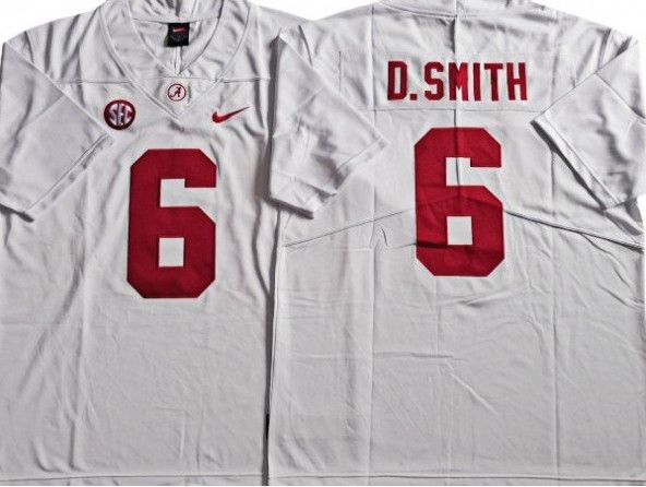 Other Alabama Crimson Tide 6 Devonta Smith White Football Jersey Size US M / EU 48-50 / 2 - 3 Thumbnail