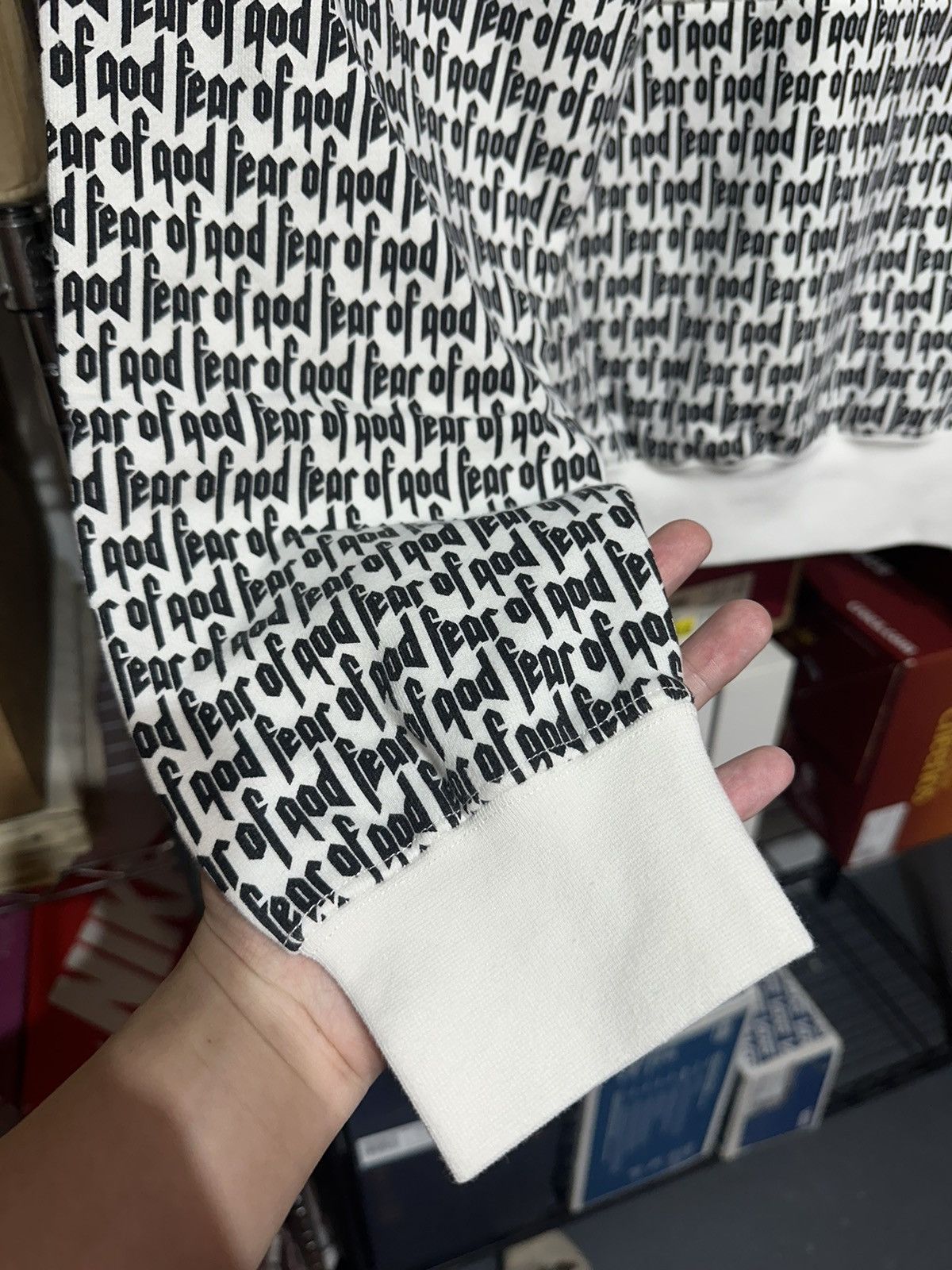 FOG All Over Print Hoodie Fear of God Essentials