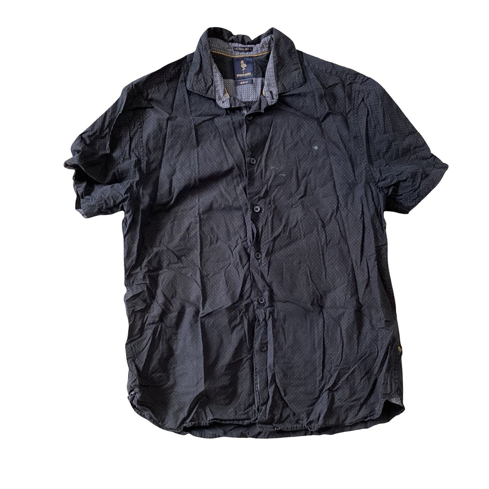Other Denim& Flower Short Sleeve Button Down Size US L / EU 52-54 / 3 - 1 Thumbnail