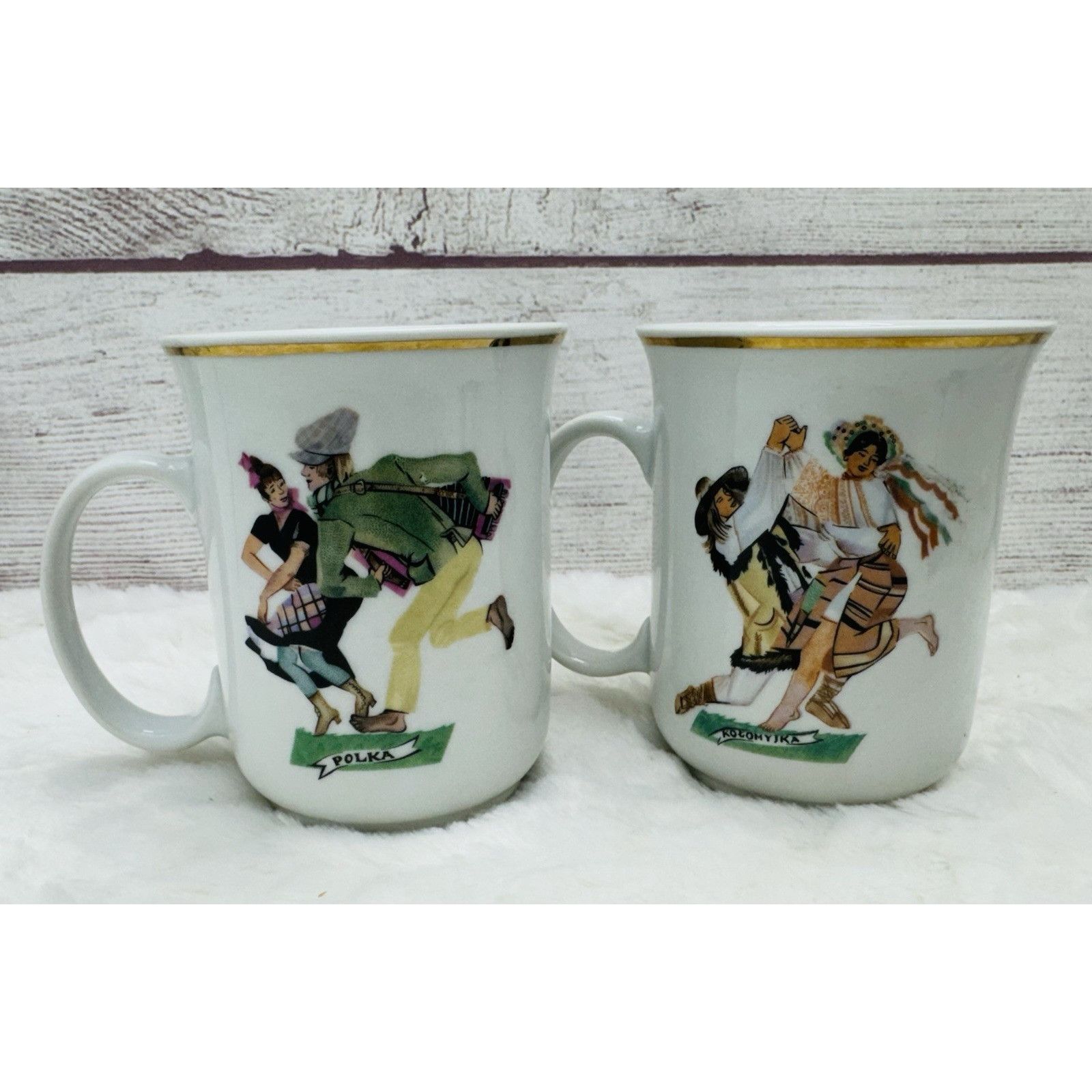 Other Favolina Poland Porcelain Coffee Mug Cup Polish Couple Danci Size ONE SIZE - 2 Thumbnail