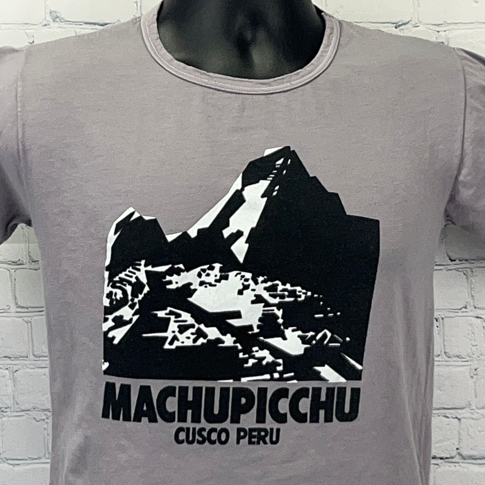 Vintage Vintage 80s Machu Picchu T Shirt Cusco Peru Inca Gray XS Size US S / EU 44-46 / 1 - 1 Thumbnail