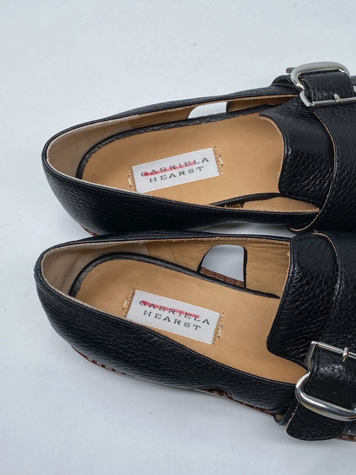 Gabriela Hearst Gabriela Hearst cutout pebbled-leather loafers size 38.5 Size US 8.5 / IT 38.5 - 7 Thumbnail