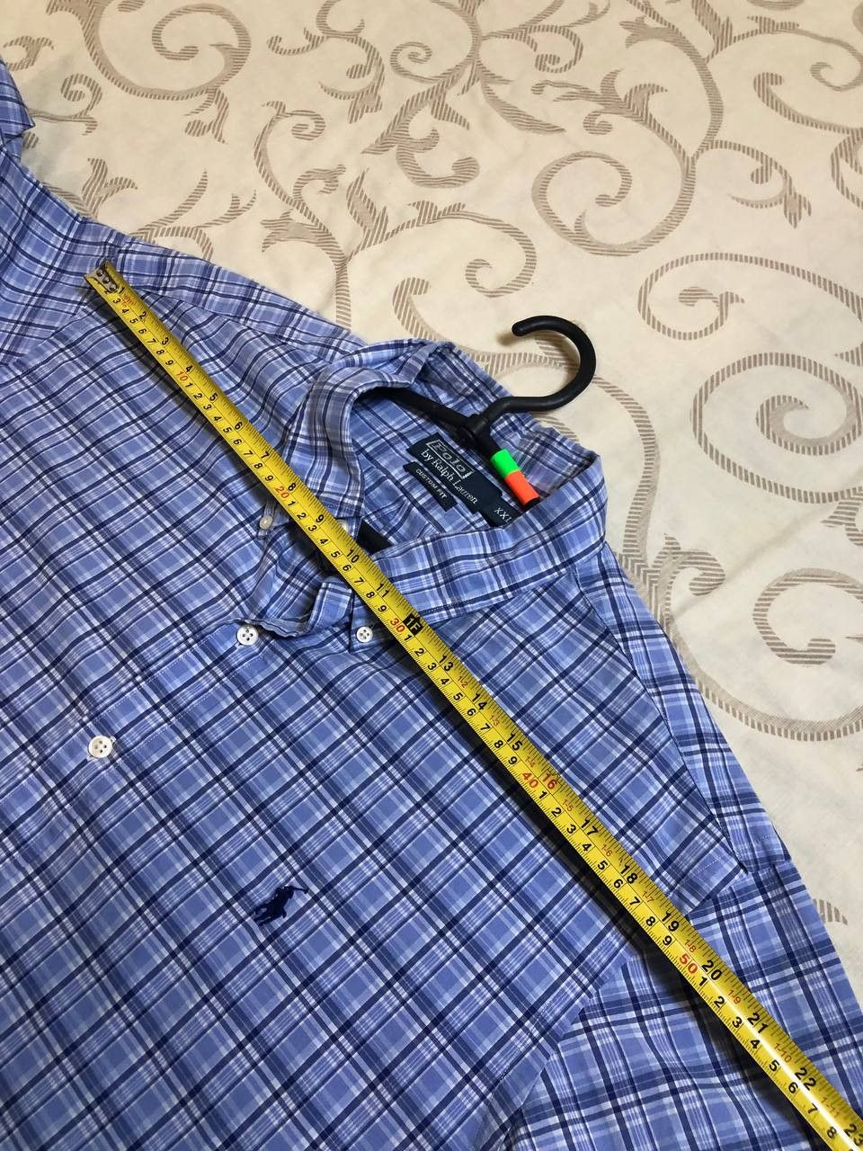 Polo Ralph Lauren Polo Ralph Lauren Blue Plaid Button Down Shirt Custom Fit Size US XXL / EU 58 / 5 - 8 Thumbnail