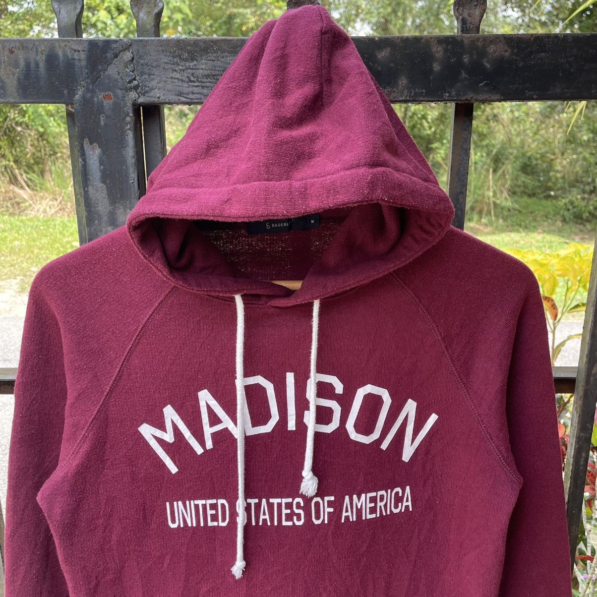 Japanese Brand × RAGEBLUE × Vintage 🔥🇯🇵Rageblue Madison United States America Pullover Hoodie Size US XS / EU 42 / 0 - 4 Thumbnail