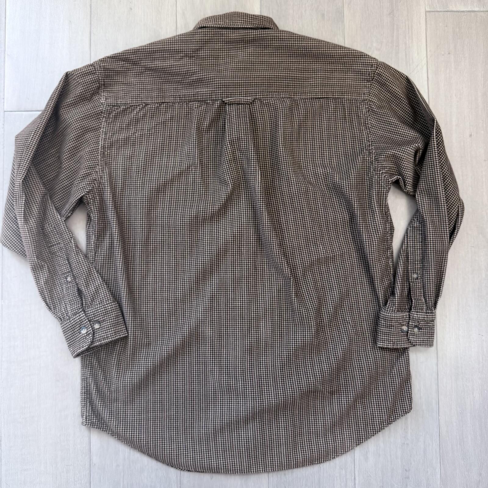 Pendleton Vintage Pendleton Brown Houndstooth Button-Down Shirt Size M Size US M / EU 48-50 / 2 - 5 Thumbnail