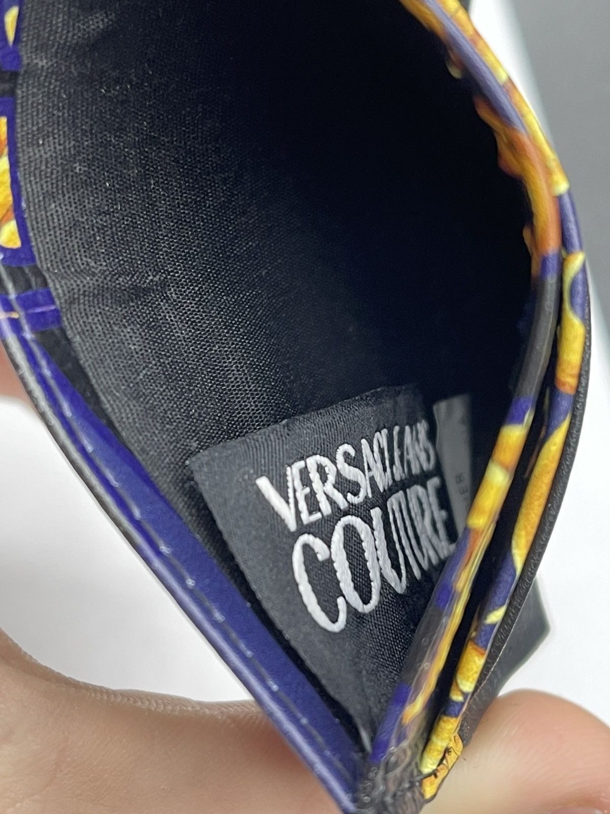 Versace Jeans Couture Versace Baroque Leather Card Case Size ONE SIZE - 4 Thumbnail