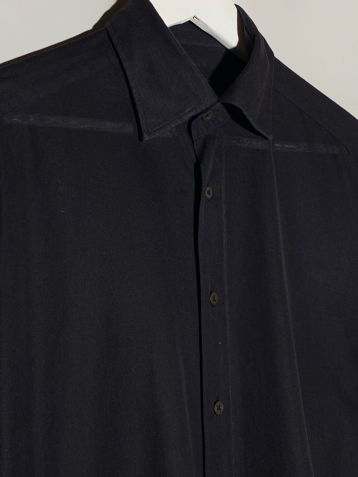 Prada Prada Slightly Transparent Dress Shirt Blue Size US M / EU 48-50 / 2 - 6 Thumbnail