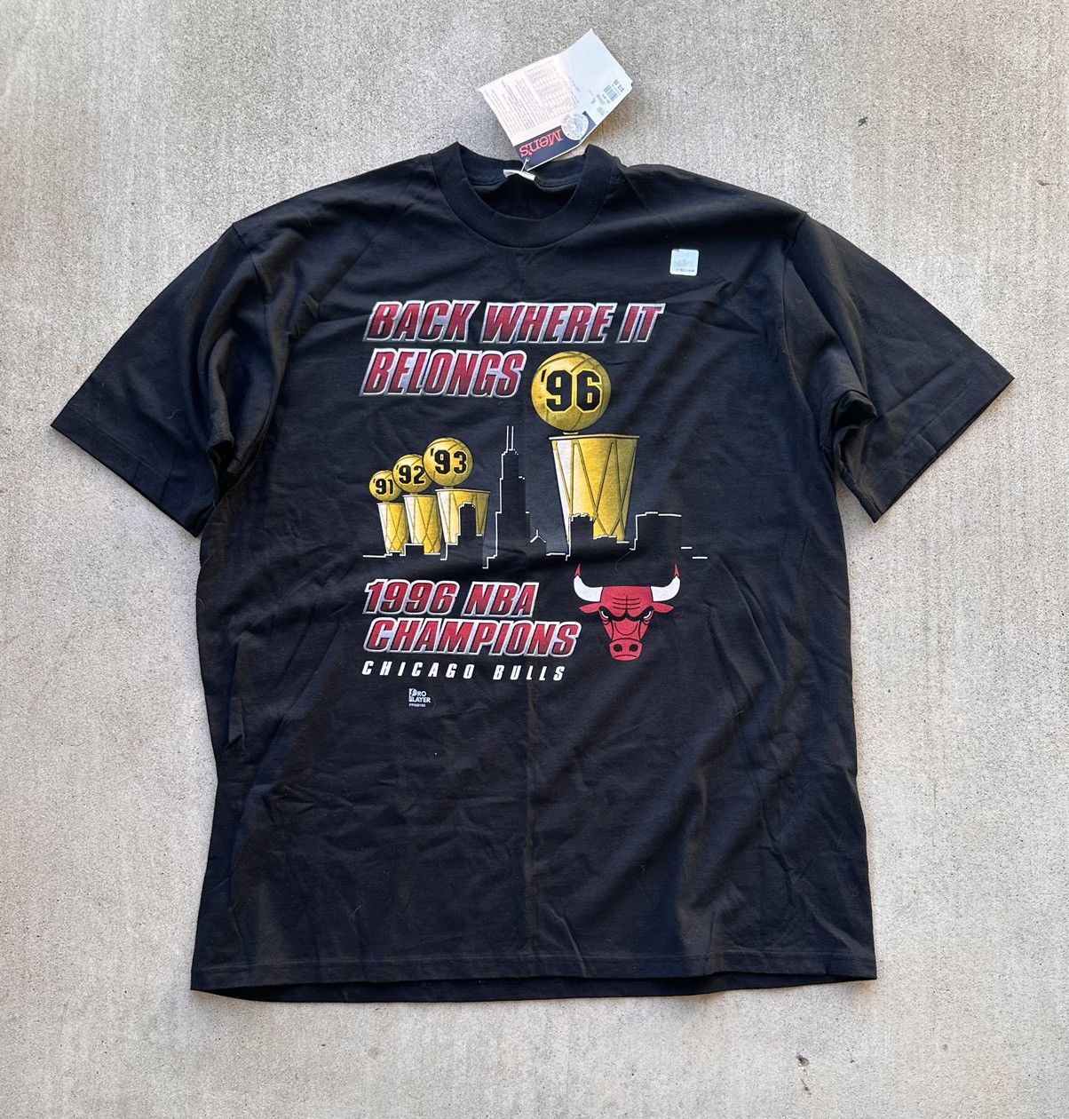 Vintage Chicago Bulls NBA Tee 96 Single Stitch Deadstock