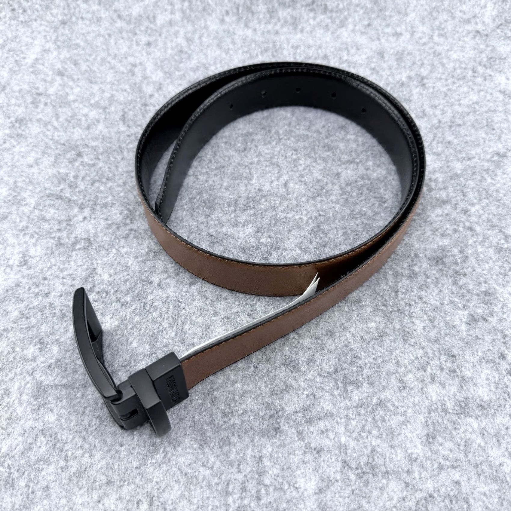 Steve Madden Steve Madden Reversible Belt Fits Men's Size 32 Black Brown Metal Buckle SMB-106 New Size 32 - 2 Thumbnail
