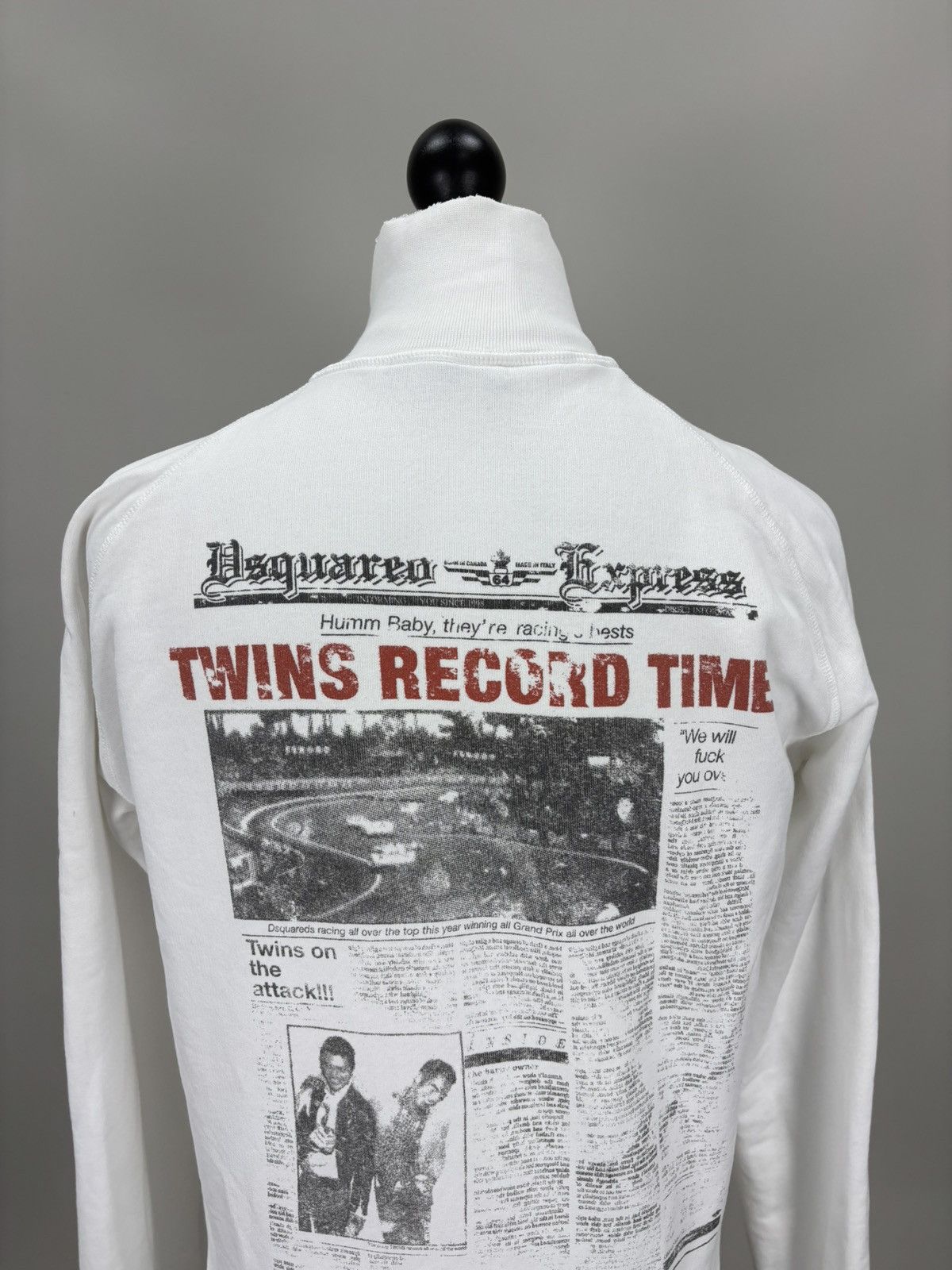 Dsquared2 Mens sweatshirt full zip Dsquared2 Size M Color White Size US M / EU 48-50 / 2 - 8 Thumbnail