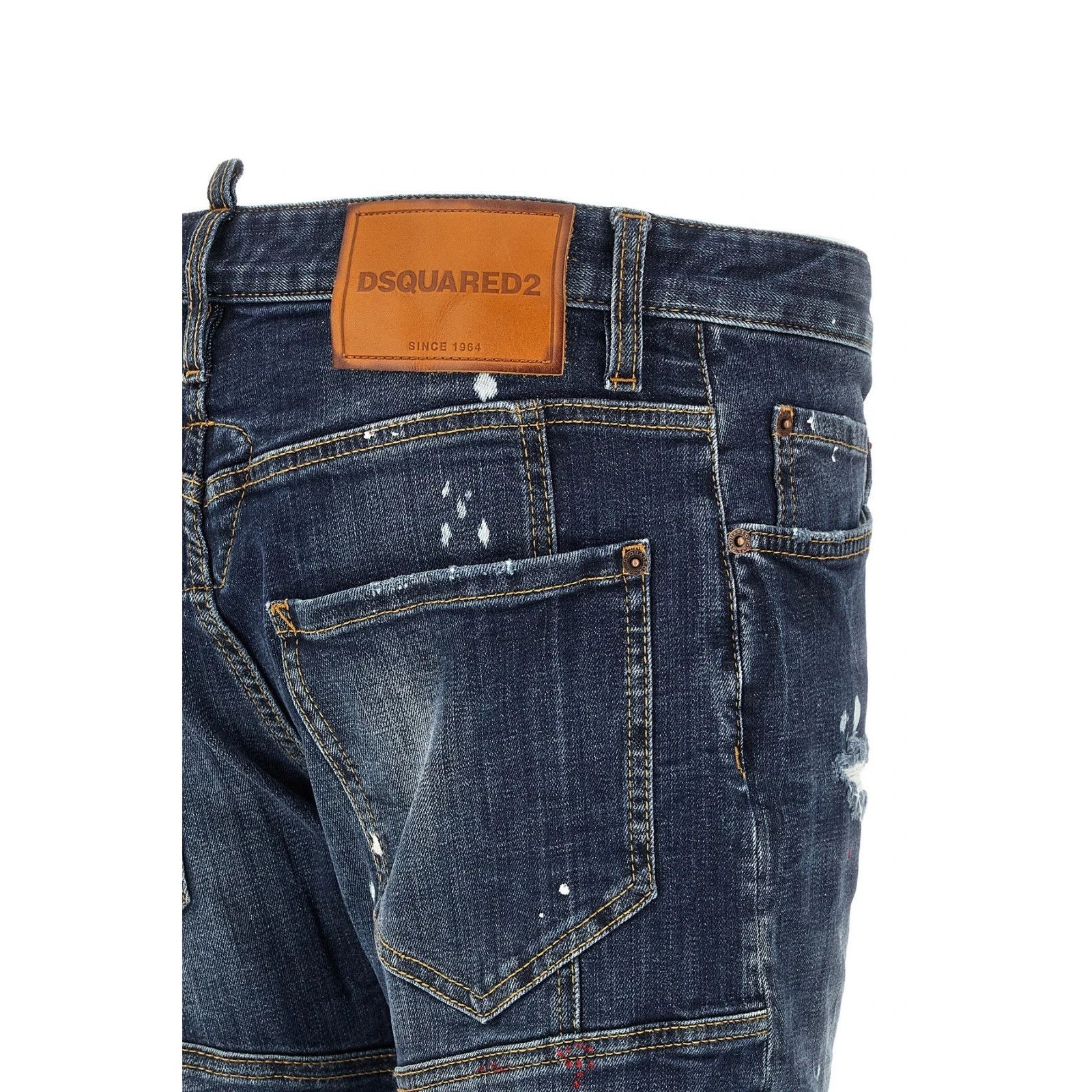 Dsquared2 DSQUARED2 Tidy Biker Blue Denim Jeans New & Authentic (Men's Size US 38 / EU 54 - 4 Thumbnail