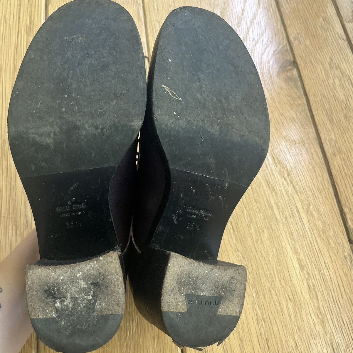 Miu Miu Miu Miu Leather Platform Oxford Heels Size US 5.5 / IT 35.5 - 6 Thumbnail