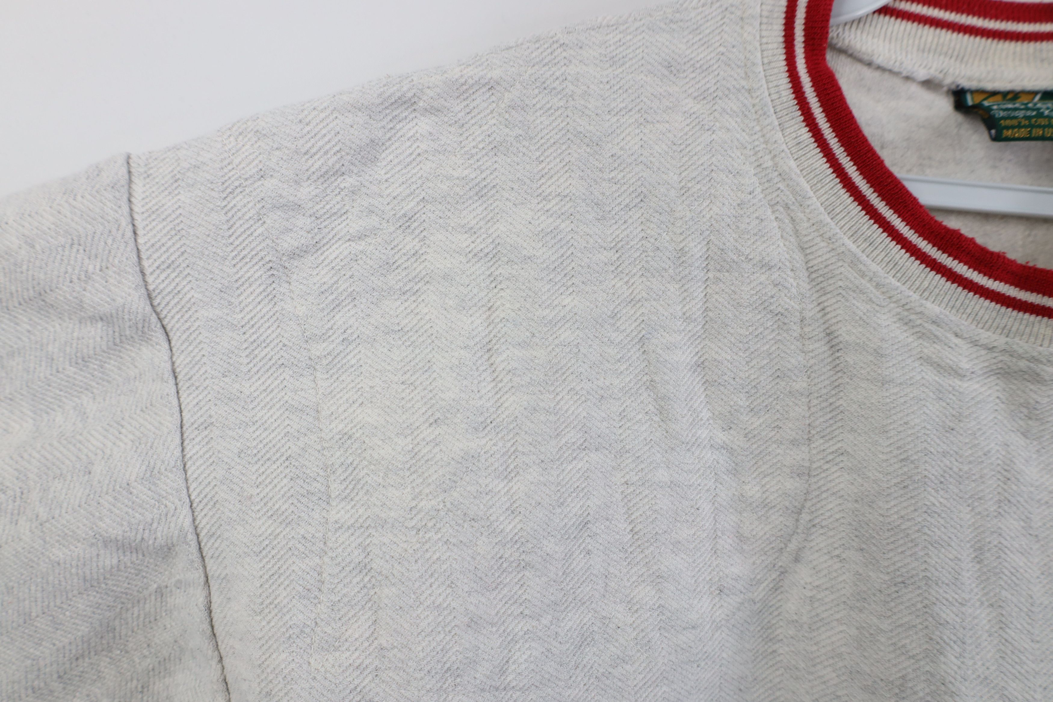 Vintage Vintage 90s Streetwear Herringbone Shooting T-Shirt Gray USA Size US L / EU 52-54 / 3 - 4 Thumbnail