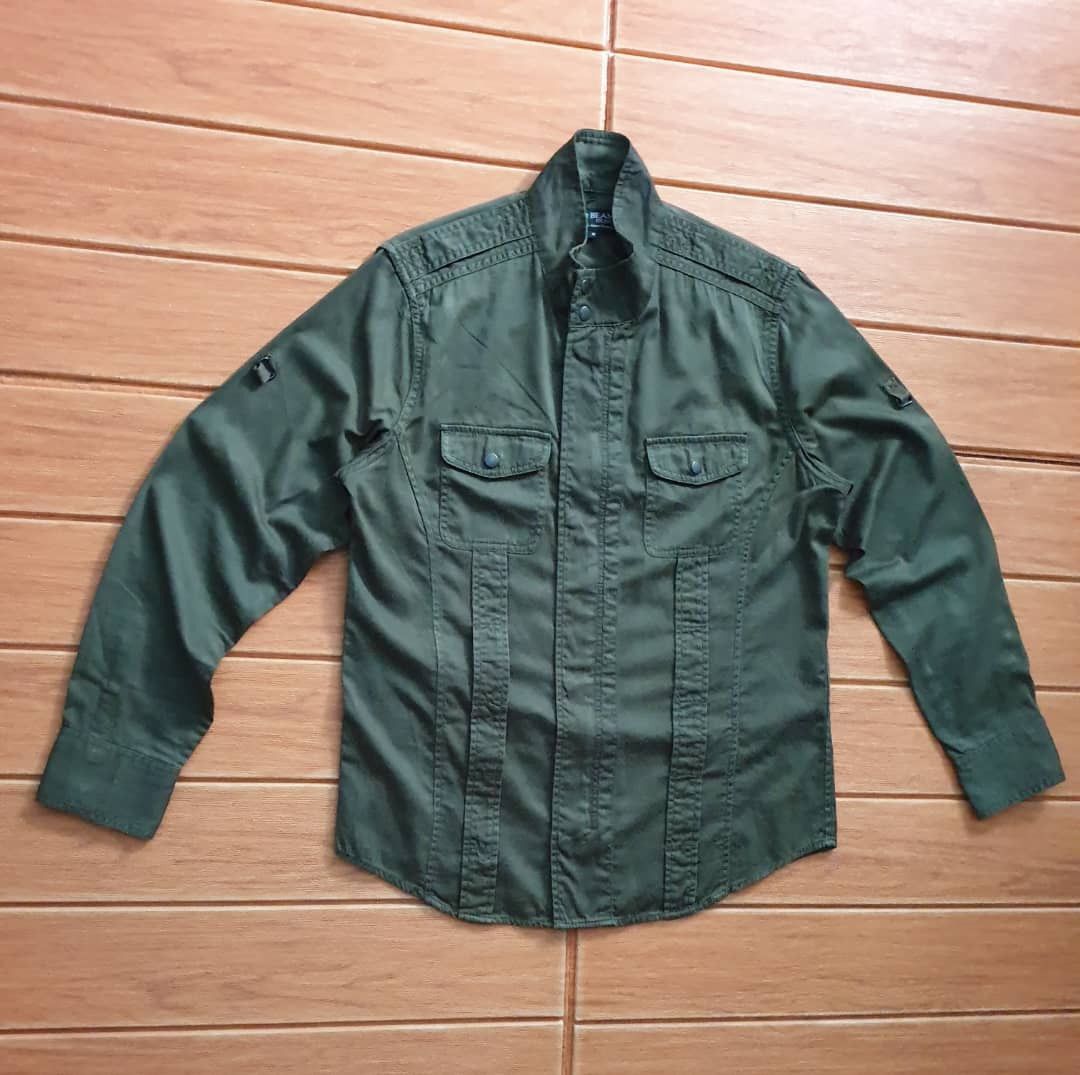 Beams Plus 💥Beams heart green military Japanese shirt Size US M / EU 48-50 / 2 - 5 Thumbnail