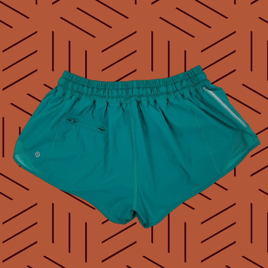 Lululemon Lululemon Hotty Hot Shorts Womens Sz 10 x 2.5" Lined Viridian Green Active Run Size 26" / US 2 / IT 38 - 1 Thumbnail