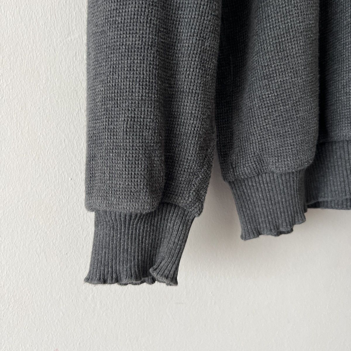Yves Saint Laurent 🔥🔥 90s Vintage Yves Saint Laurent Dark Grey Cotton Sweater Size US XXL / EU 58 / 5 - 9 Thumbnail