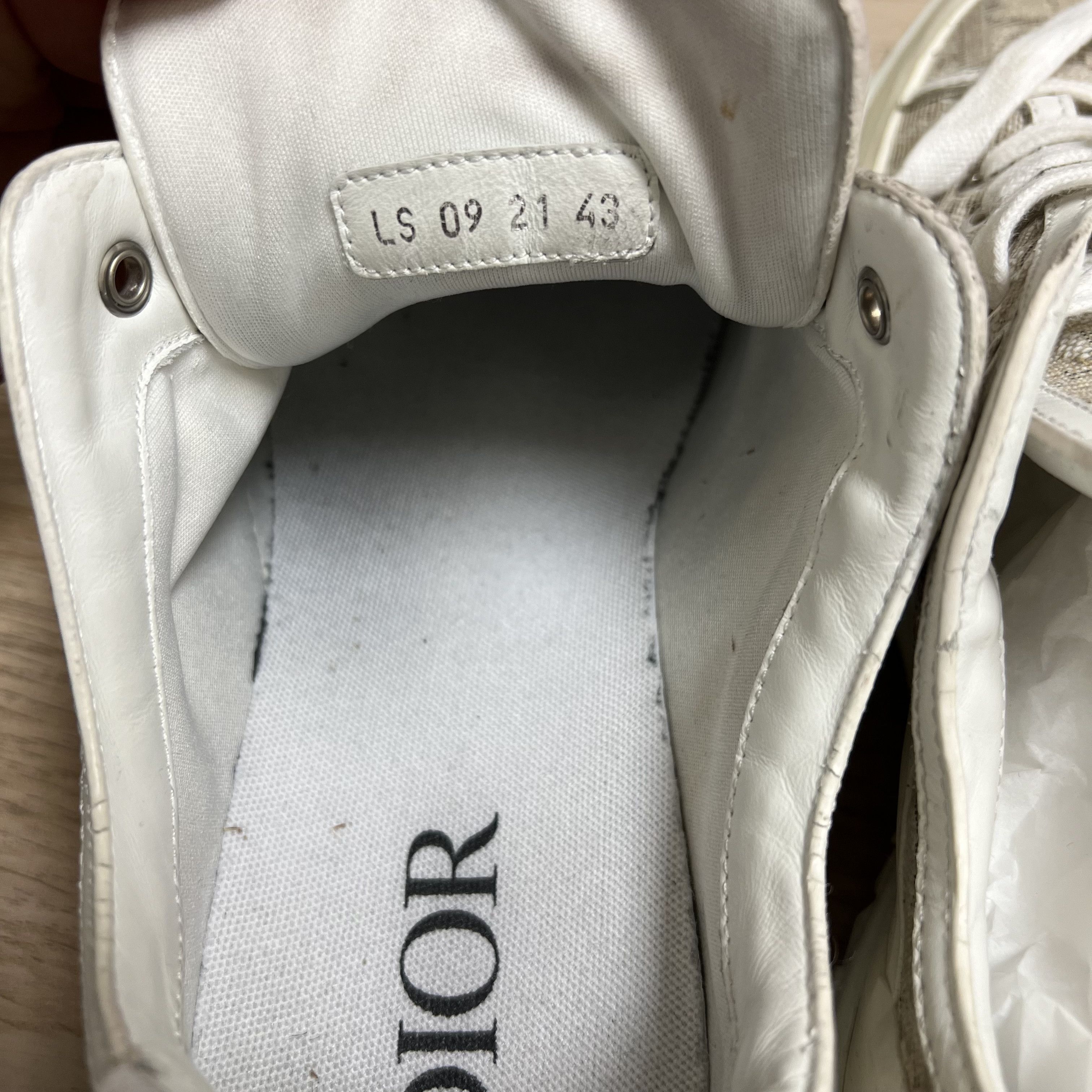Christian Dior Monsieur Christian Dior Men's White and Cream Trainer Size US 10.5 / EU 43-44 - 8 Thumbnail
