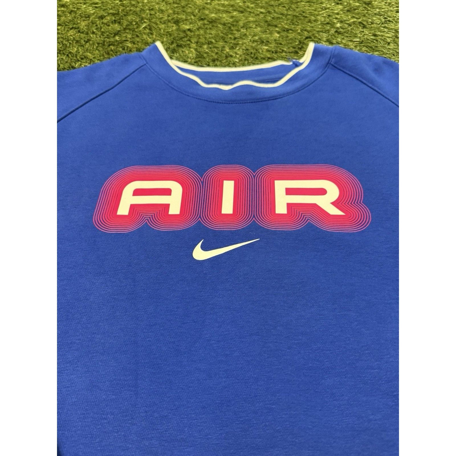 Nike Nike Center Swoosh Pullover Crew Neck Long Sleeve Blue XL Size US XL / EU 56 / 4 - 3 Thumbnail