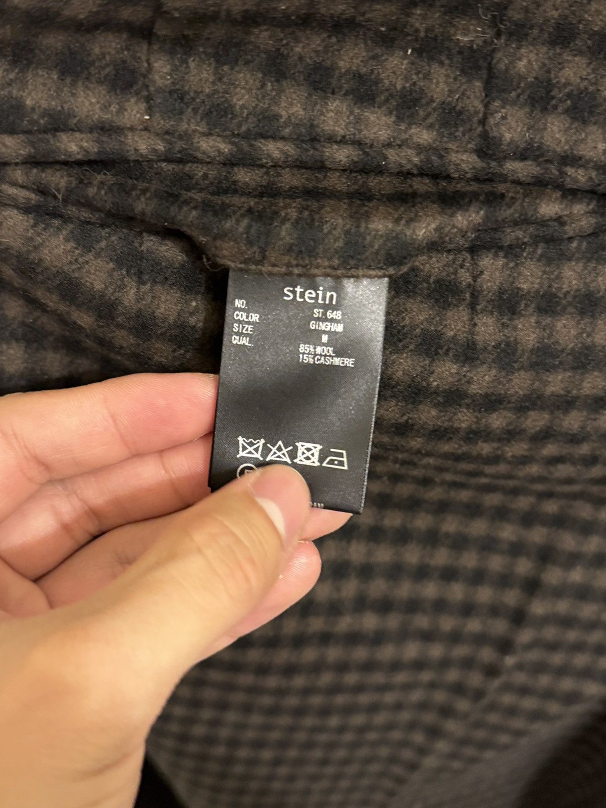 Stein stein Check Wool Trousers – Brown/Black size m, fit for 32 Size US 32 / EU 48 - 5 Thumbnail