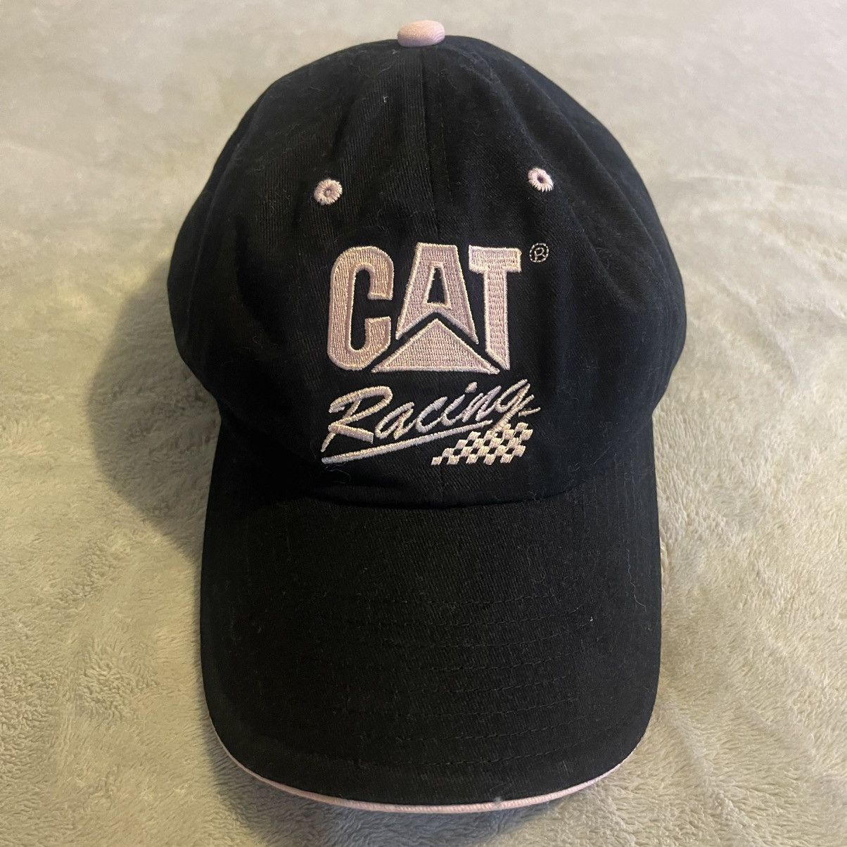 Caterpillar Caterpillar Racing Hat Women One Size Black Baseball Cap Size ONE SIZE - 1 Thumbnail