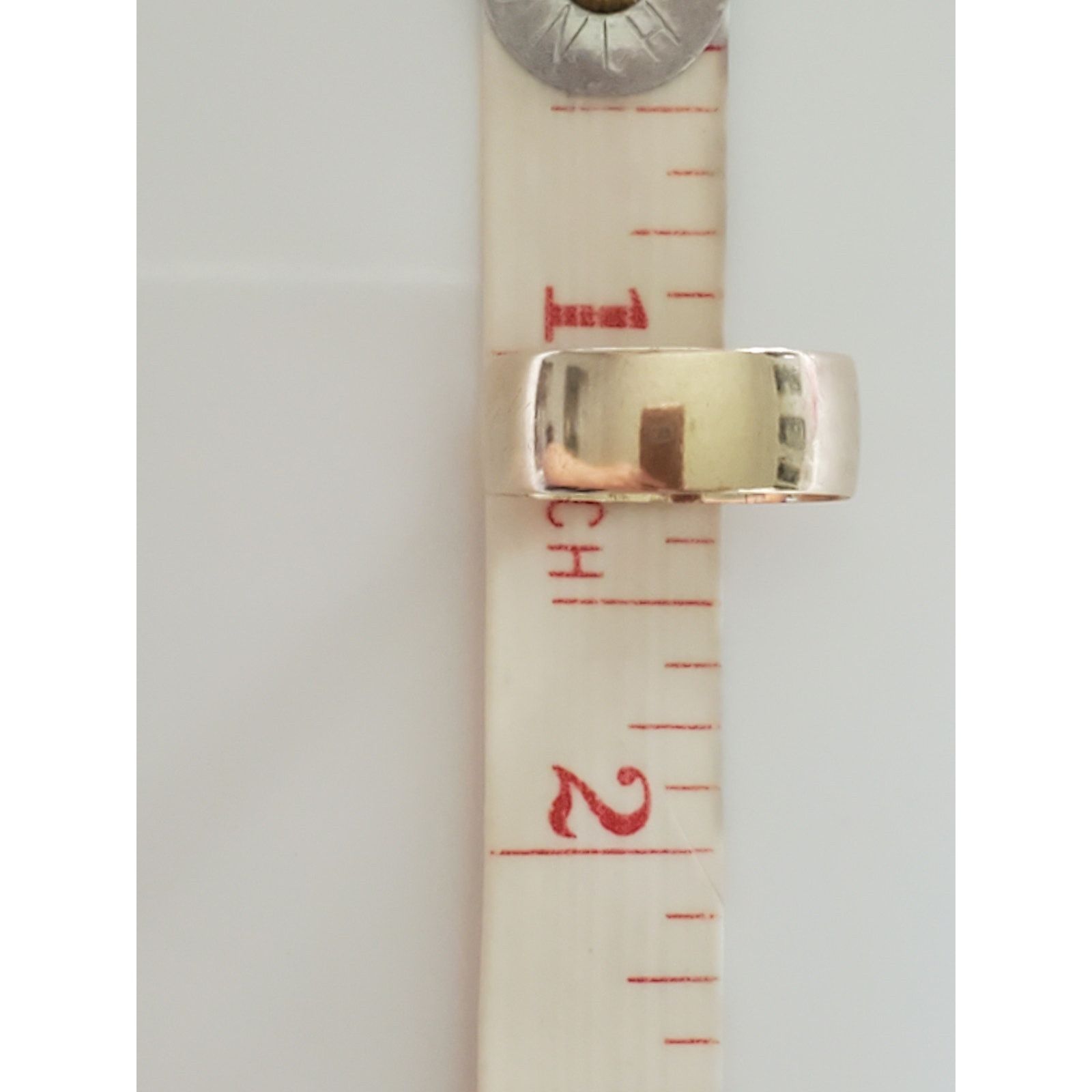 Unknown London Vintage Victorian 14K Rose Gold Engraved Wide Band Ring Size ONE SIZE - 6 Thumbnail