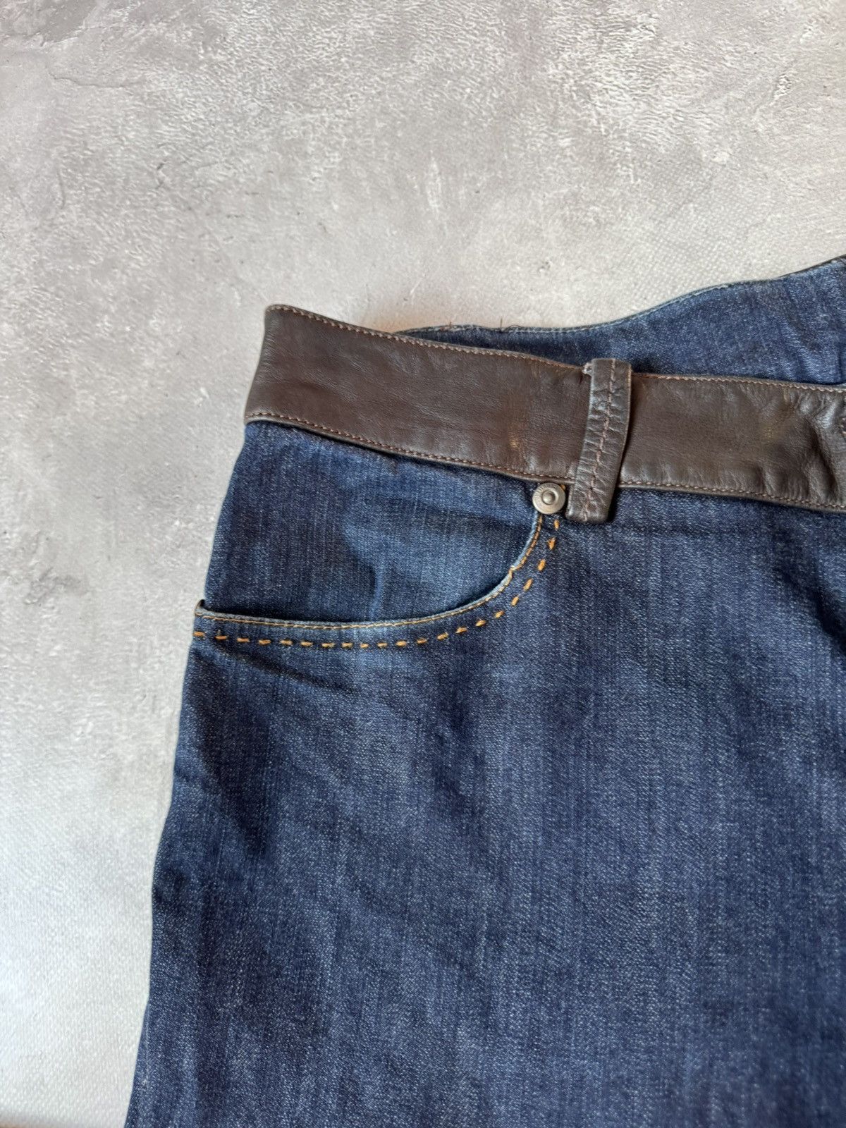 Dirk Bikkembergs Dirk Bikkembergs Blue Denim Pants Size US 38 / EU 54 - 9 Thumbnail