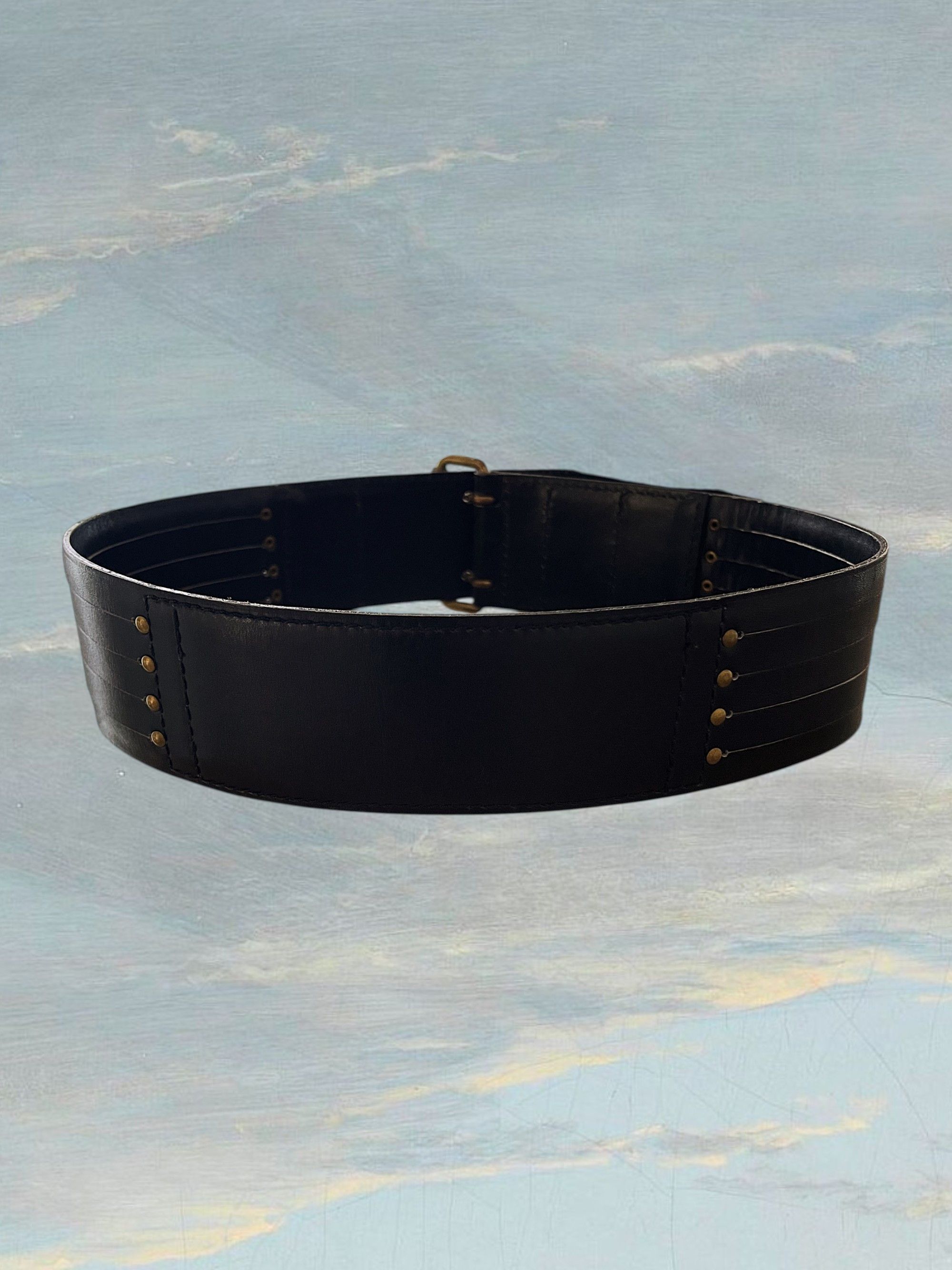 Alaia Alaïa black leather corset belt 1990 Size ONE SIZE - 3 Thumbnail