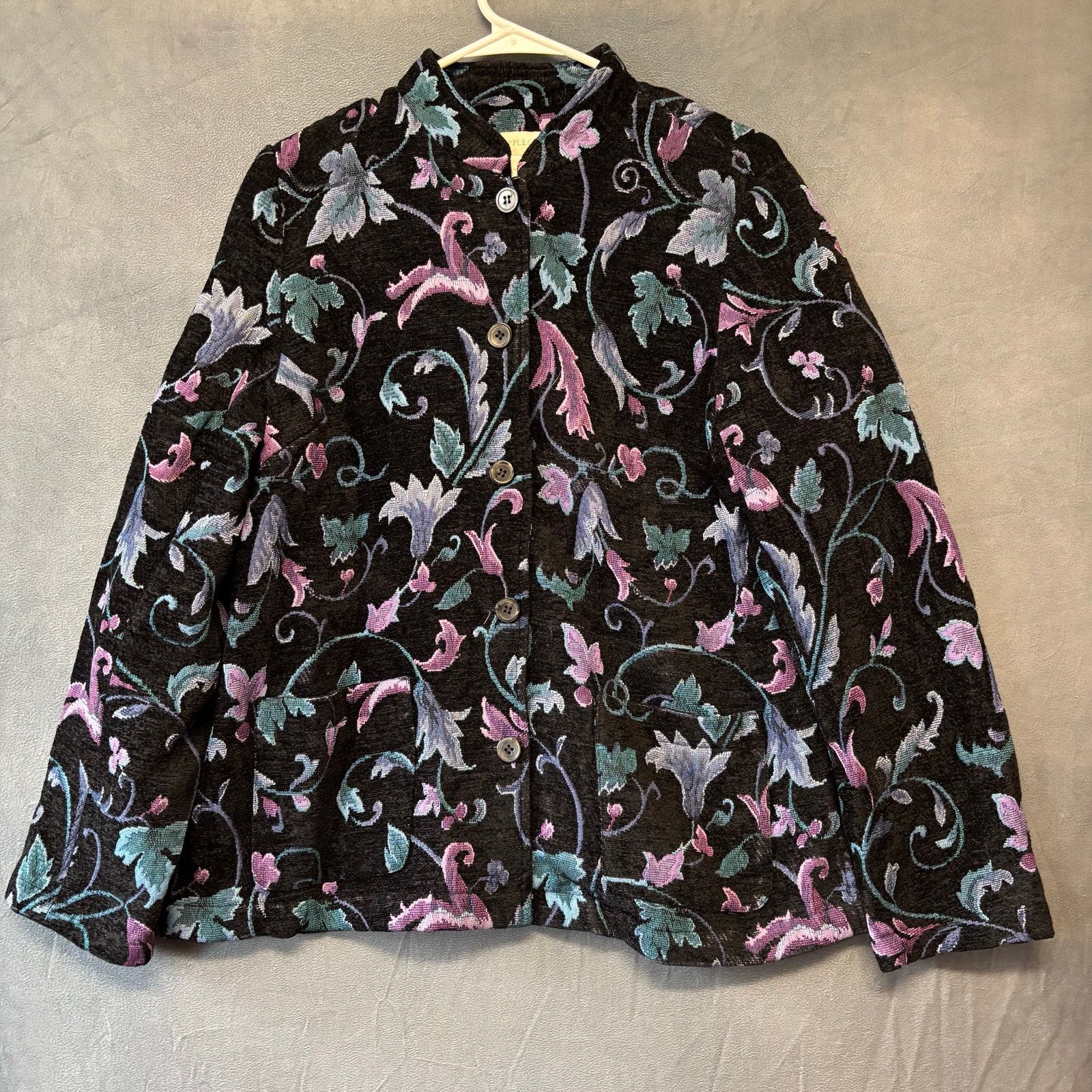 Other Appleseed's Tapestry Blazer Sz 12 Damask Floral Granny Size XL / US 12-14 / IT 48-50 - 1 Thumbnail