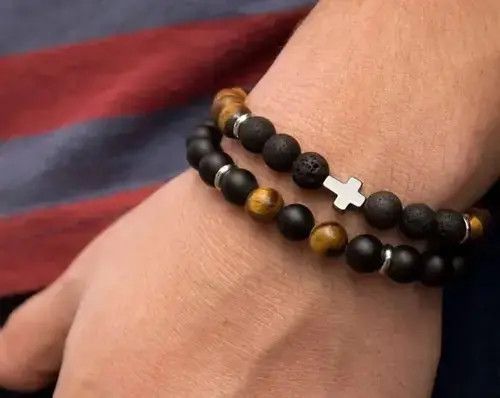 Jewelry Double Cross Bead Bracelets Size ONE SIZE - 4 Thumbnail