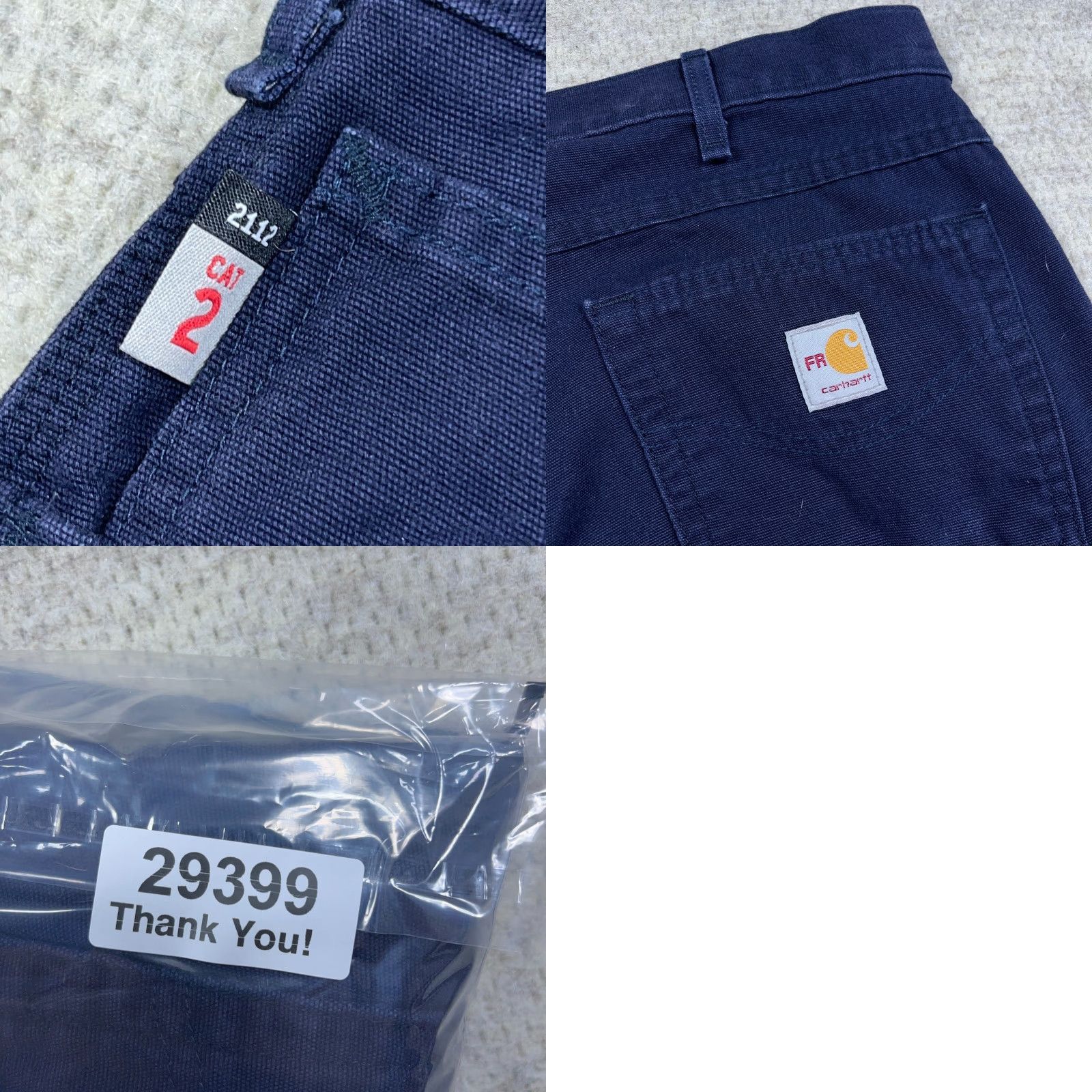 Carhartt VINTAGE Carhartt FR Jeans Mens 38x32 Loose Fit Flame Resistant FRB159 DNY Work Pants A99 Size US 38 / EU 54 - 9 Thumbnail