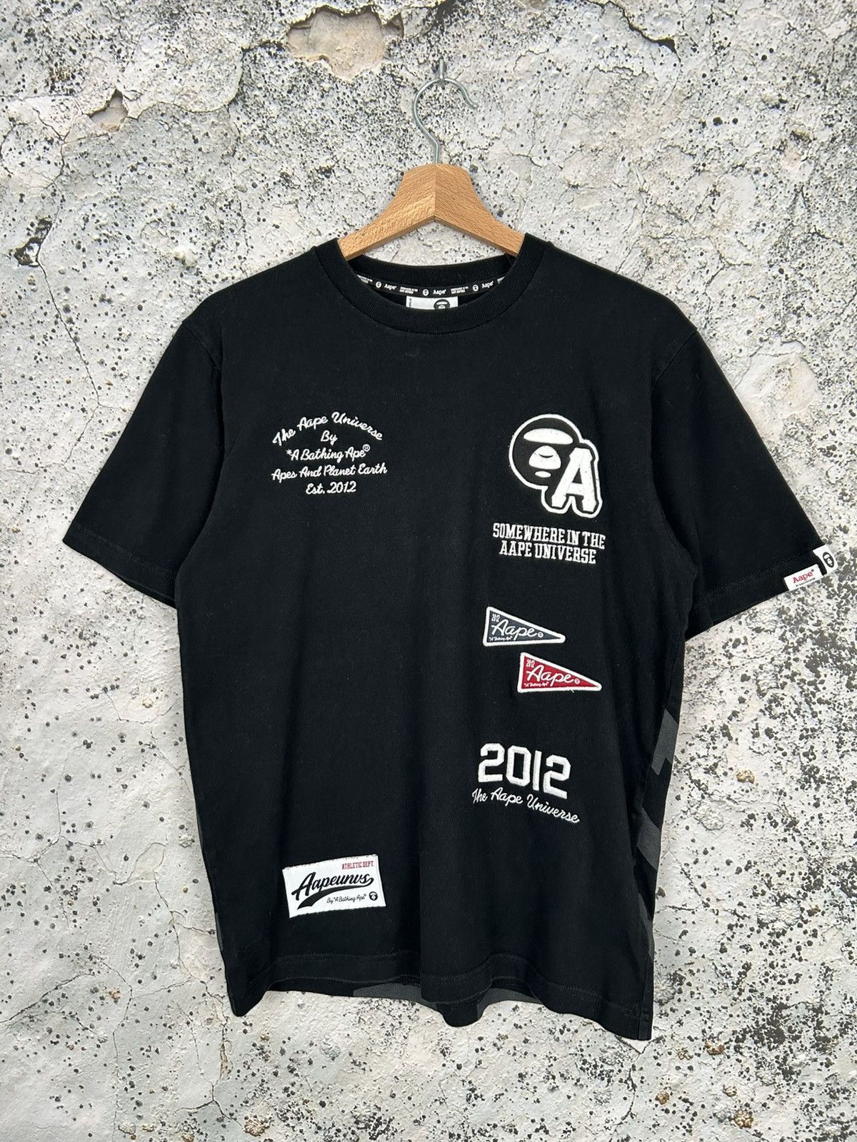 Aape Aape Japanese Graphic Tee Rap Skate Vintage Streetwear Size US S / EU 44-46 / 1 - 1 Thumbnail