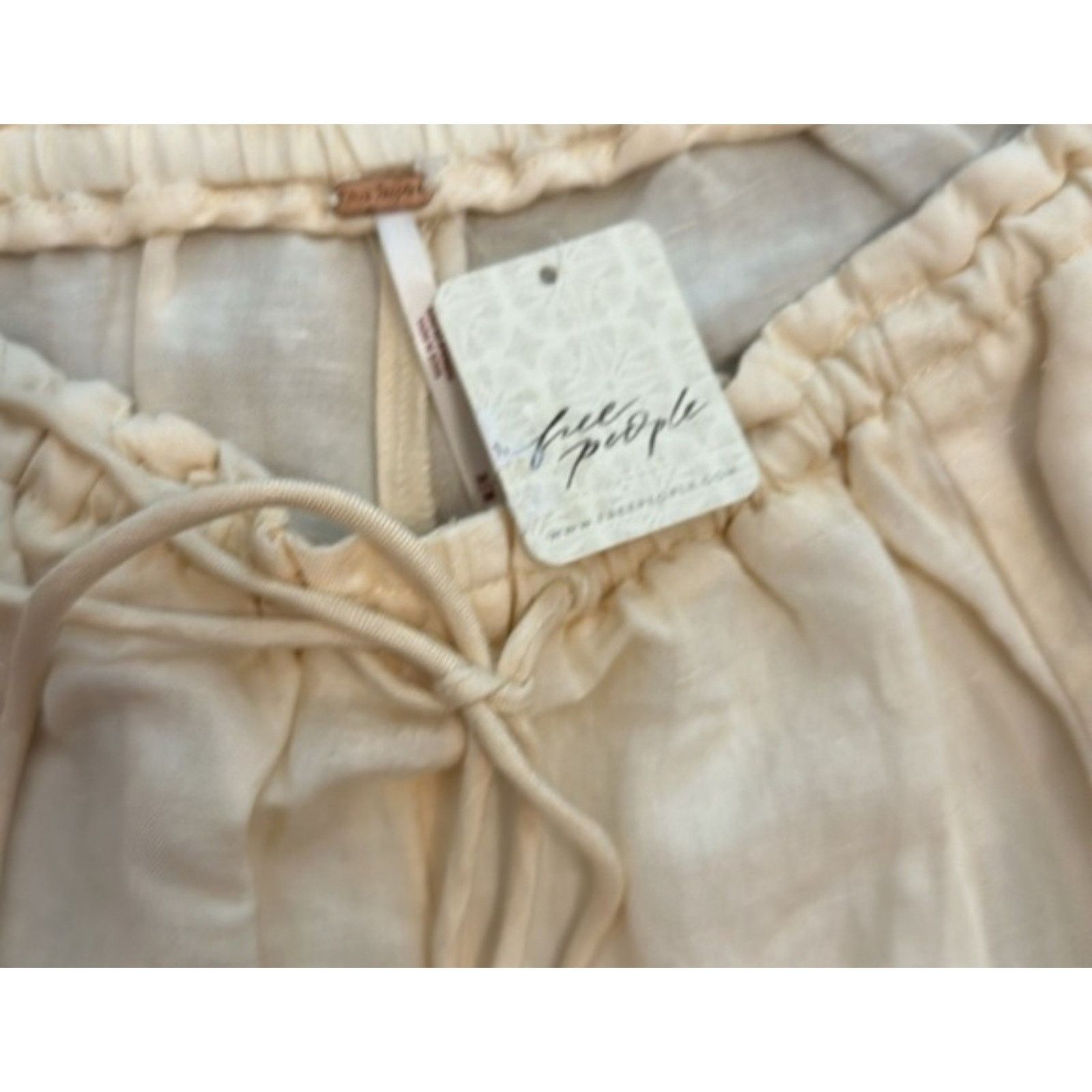 Free People WeThe Free People Mirella Linen & Cotton Drawstring Shorts S Size 27" / US 4 / IT 40 - 7 Thumbnail