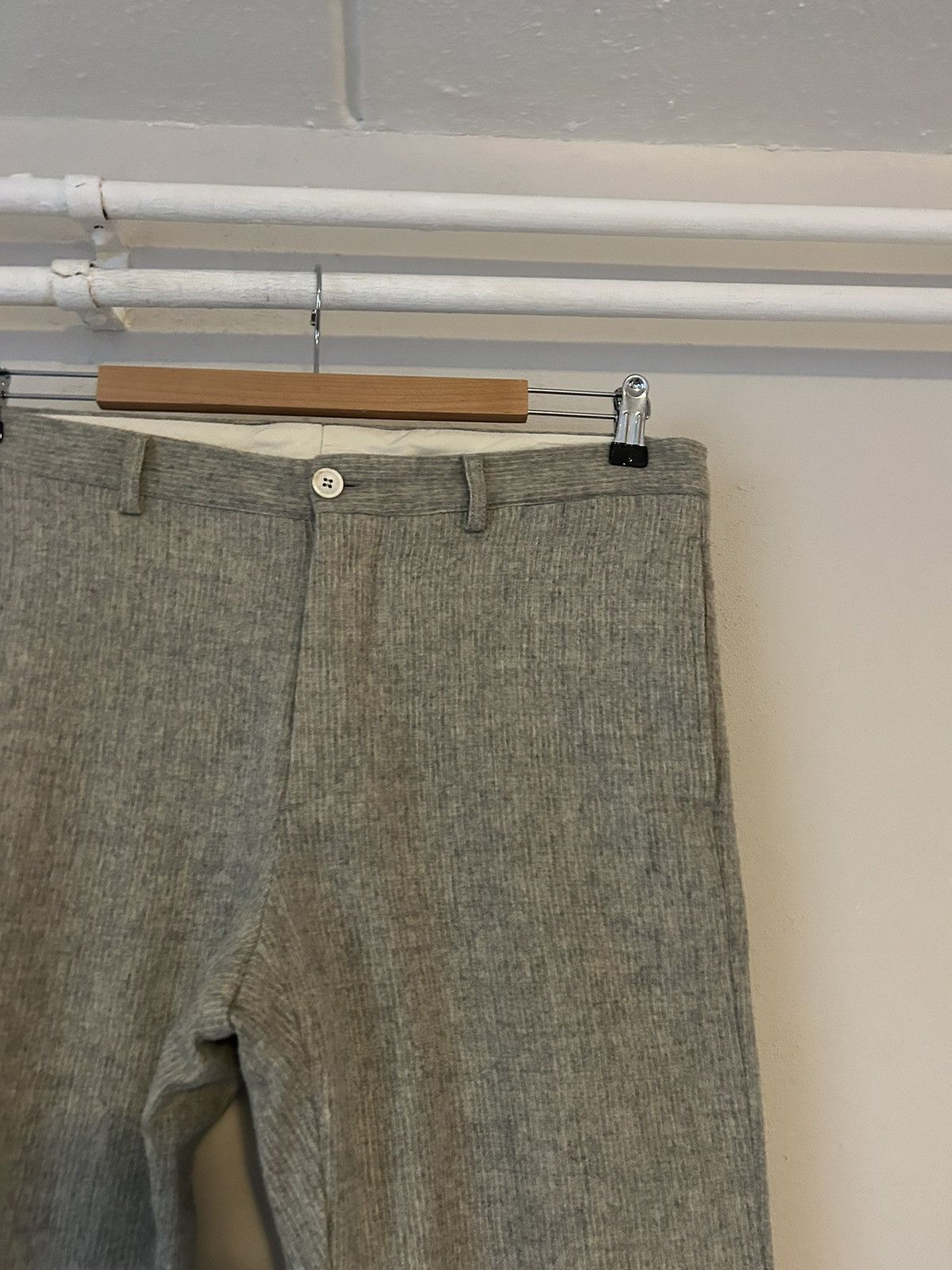 Brunello Cucinelli Grey Wool Pants Size US 36 / EU 52 - 4 Thumbnail