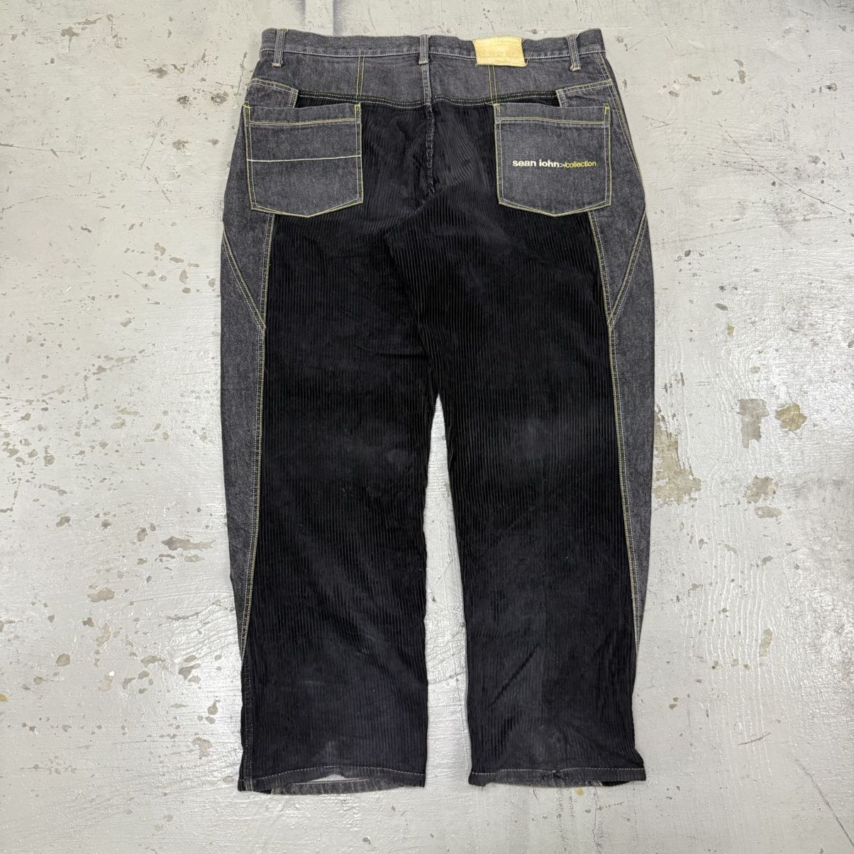 Sean John Vintage Y2K Sean John Black Carpenter Baggy Denim Jnco Size US 40 / EU 56 - 2 Thumbnail