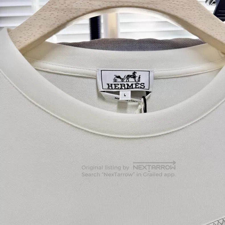 Hermes Hermes Ivory Hoodie, Nylon Patchwork Size US L / EU 52-54 / 3 - 3 Thumbnail
