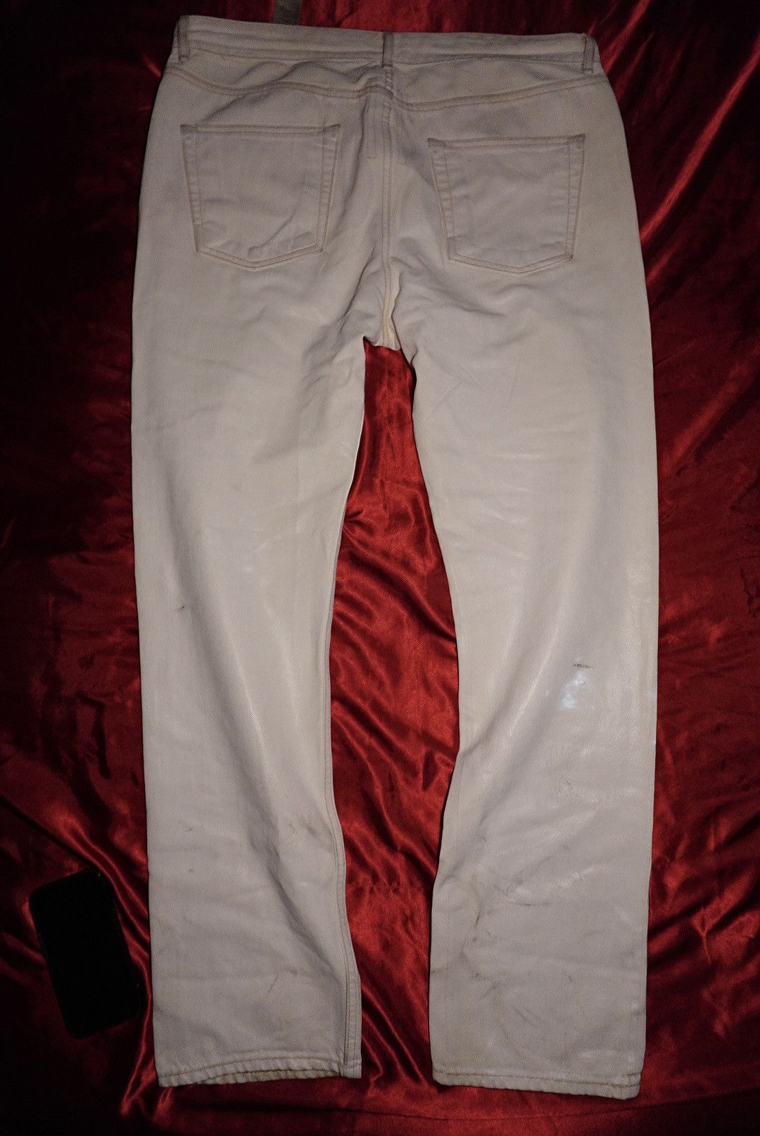 Rick Owens Rick Owens drkshdw white waxed denim jeans Size US 36 / EU 52 - 7 Thumbnail
