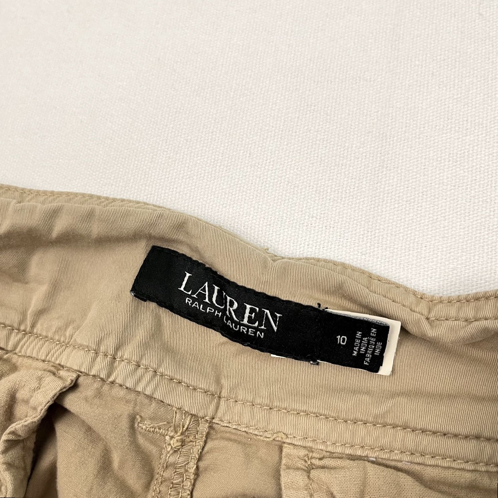 Ralph Lauren Lauren Ralph Lauren Pants Womens Sz 10 W31 L26 Micro Sanded Twill Cargo Brown Size 32" / US 10 / IT 46 - 2 Thumbnail