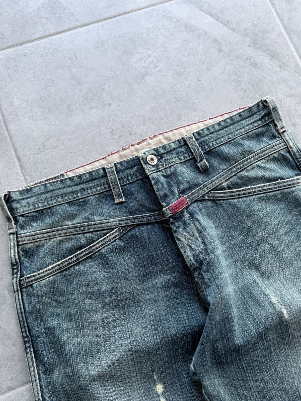 Marithe + Francois Girbaud Archive 00s Marithe + Francois Girbaud Washed Denim Jeans Size US 31 - 6 Thumbnail
