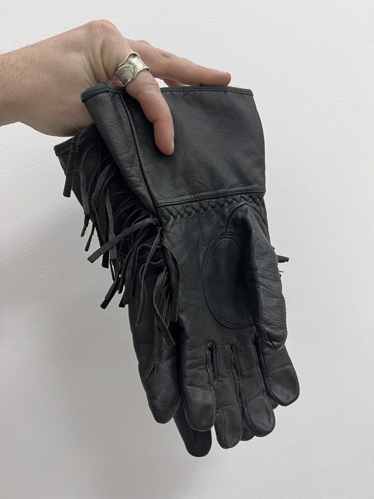 If Six Was Nine Vintage moto gloves Y2k JAPAN AVANT GARDE STYLE Size ONE SIZE - 10 Thumbnail