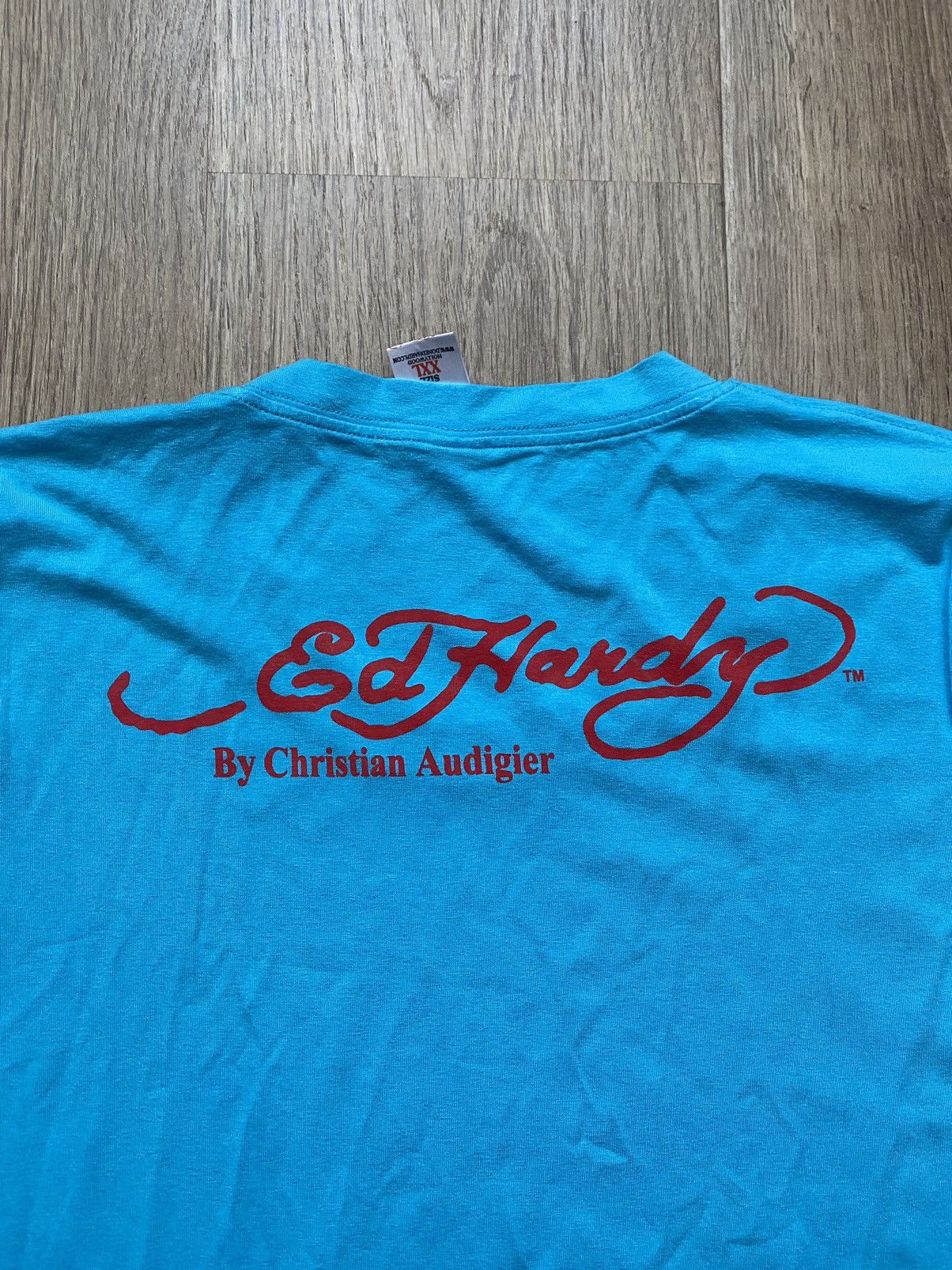 Christian Audigier × Ed Hardy × Vintage ED HARDY Christian Audigier Women Long T-Shirt / Mini Dress Size ONE SIZE - 7 Thumbnail