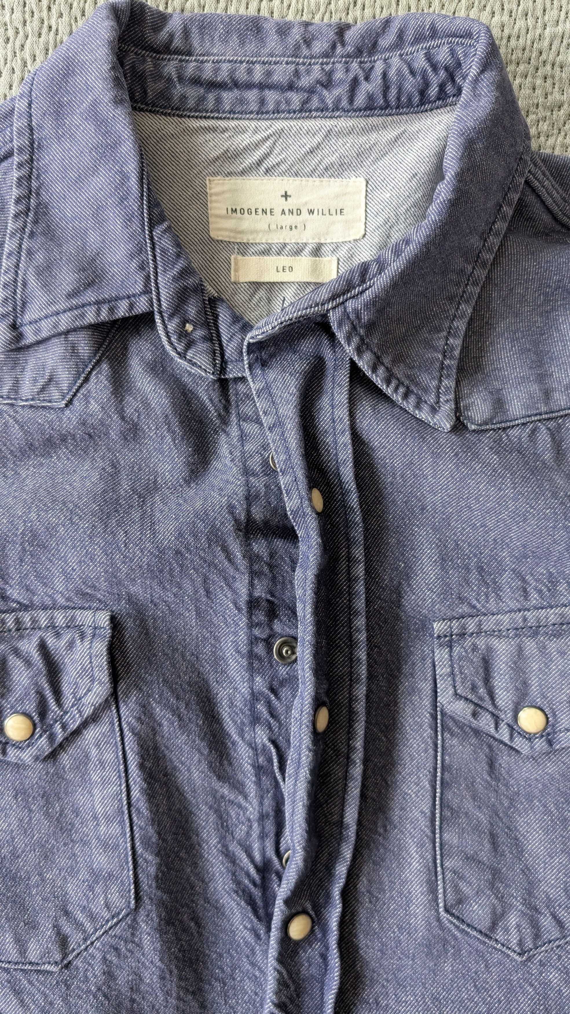 Imogene + Willie LEO Western Pearl snap shirt Size US L / EU 52-54 / 3 - 2 Thumbnail