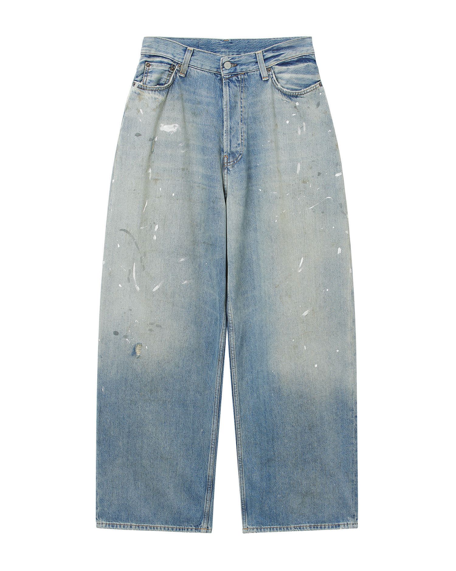 Acne Studios Acne Studios 2023 SUPER BAGGY Splatter Wide Leg Jeans Size 22" - 1 Thumbnail