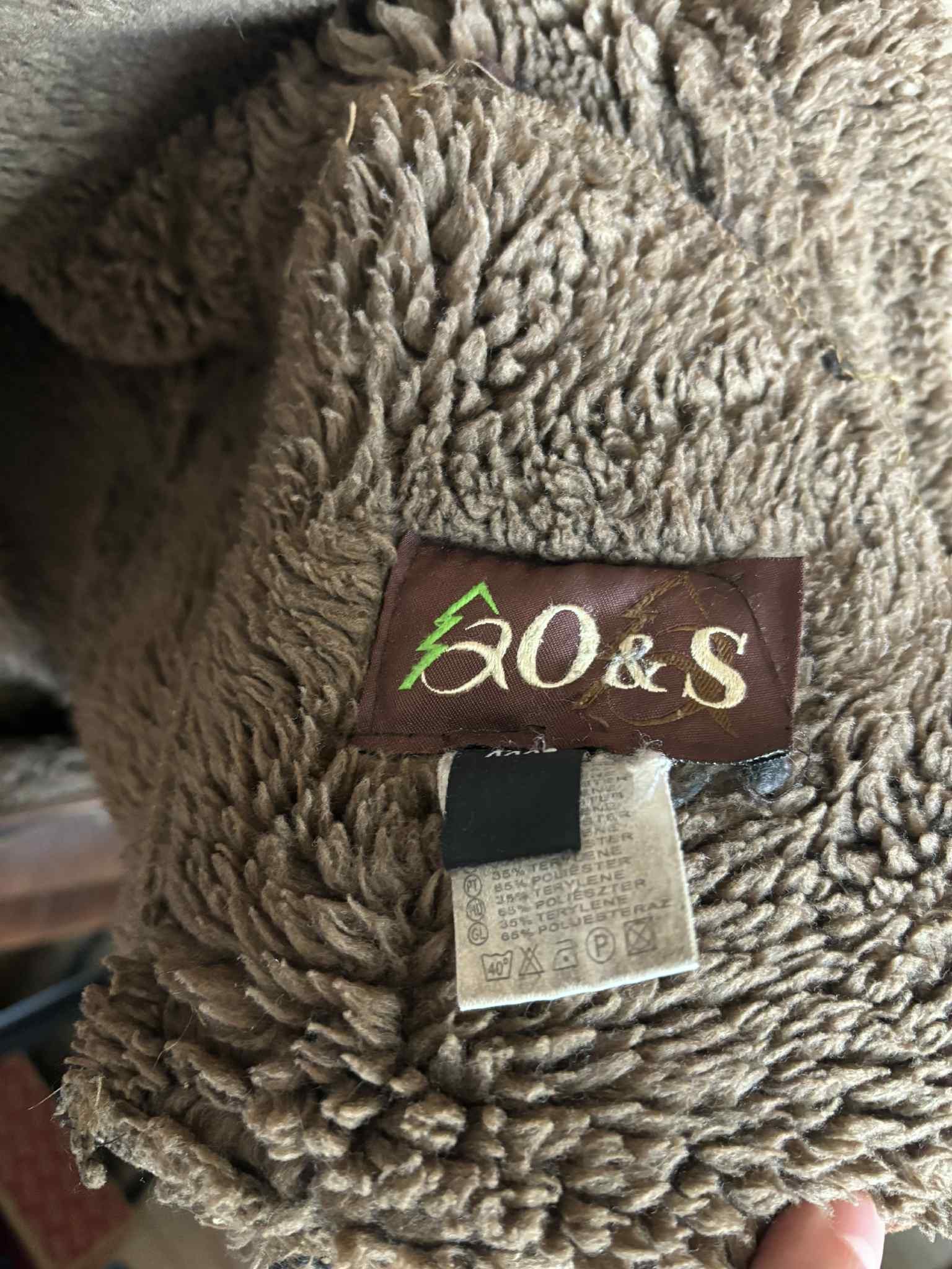 Other brown men's jacket from the 90s sheepskin flannel Size US XXL / EU 58 / 5 - 3 Thumbnail