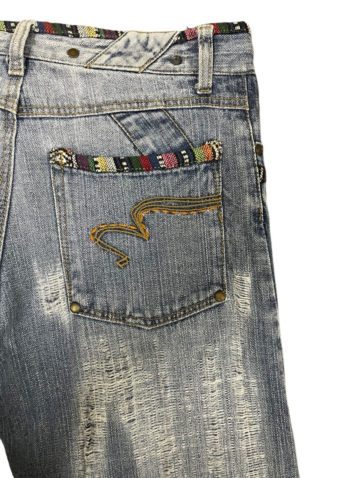 Other Crazy Y2K Japanese Brand Ripped Distressed Short Jeans Size US 32 / EU 48 - 7 Thumbnail