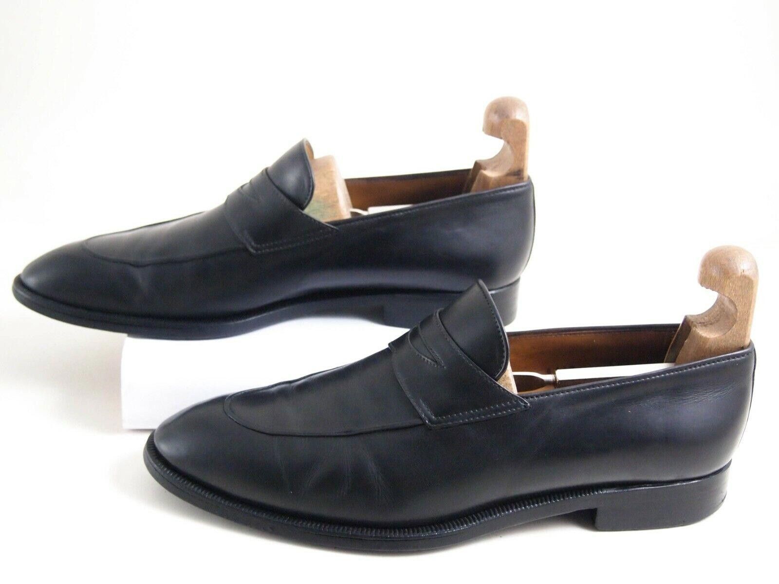 Designer Stefano Branchini StefanoBI Penny Loafers Black EU 42 US 9 Size US 9 / EU 42 - 4 Thumbnail