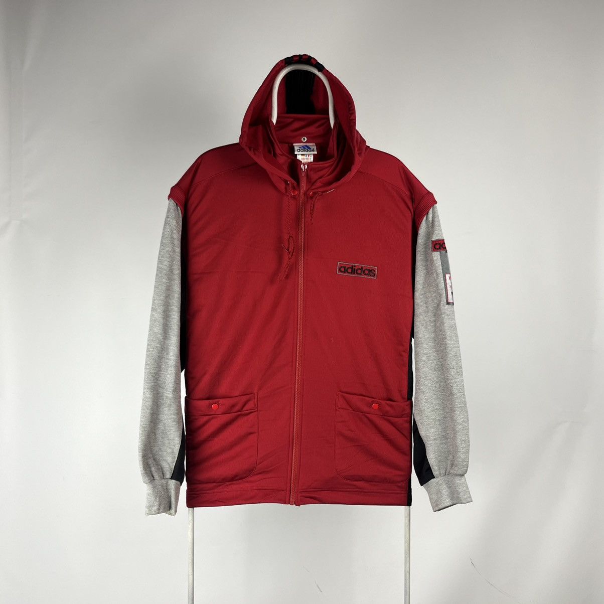 Adidas Vintage Adidas track jacket transformer size Medium Size US M / EU 48-50 / 2 - 1 Thumbnail